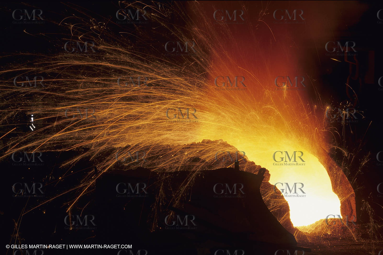 France, Provence, Site industiel de Fos sur mer, acieries