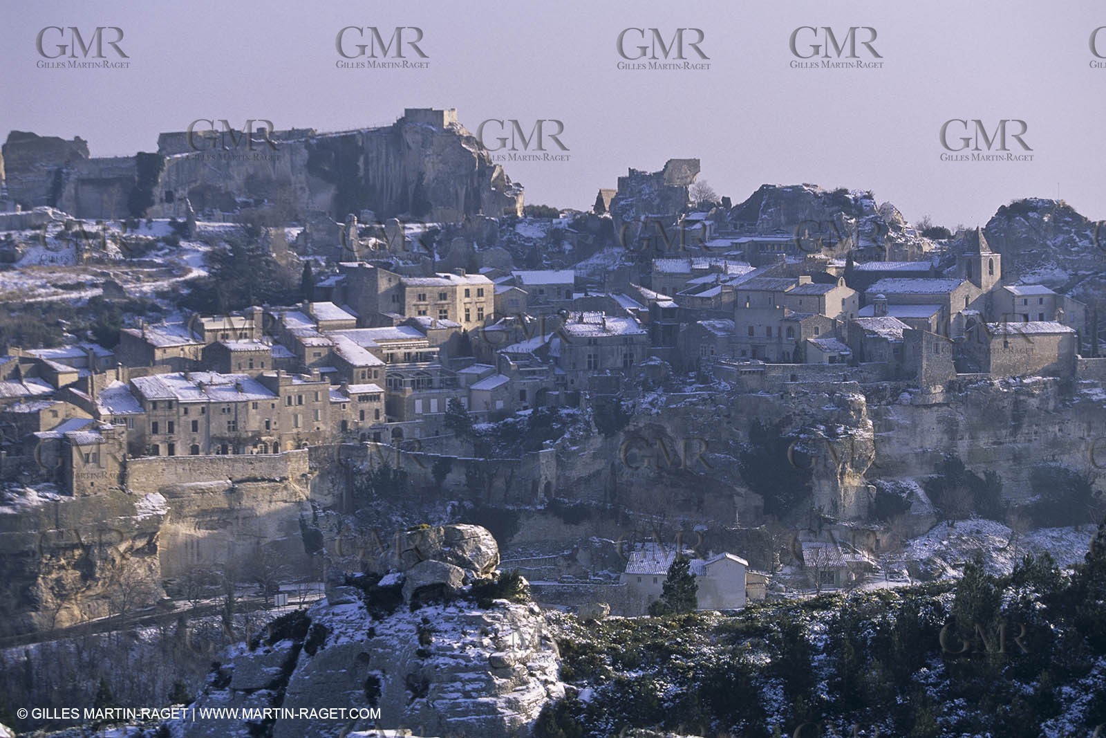 Provence sous la neige - Les Baux de Provence