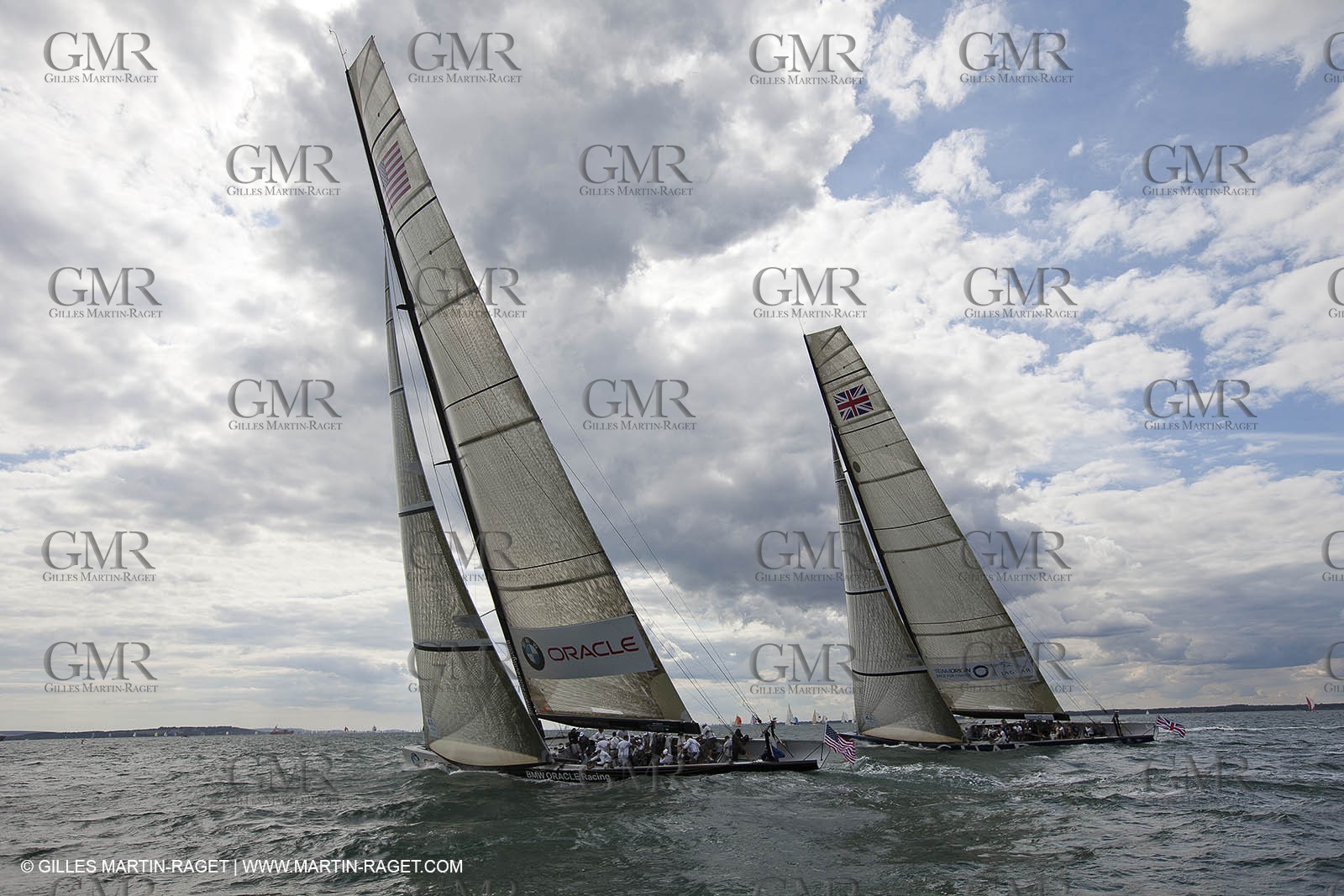 02 08 2010 - Cowes (UK, IOW) 1851 Cup -  BMW ORACLE Racing - Training Day.