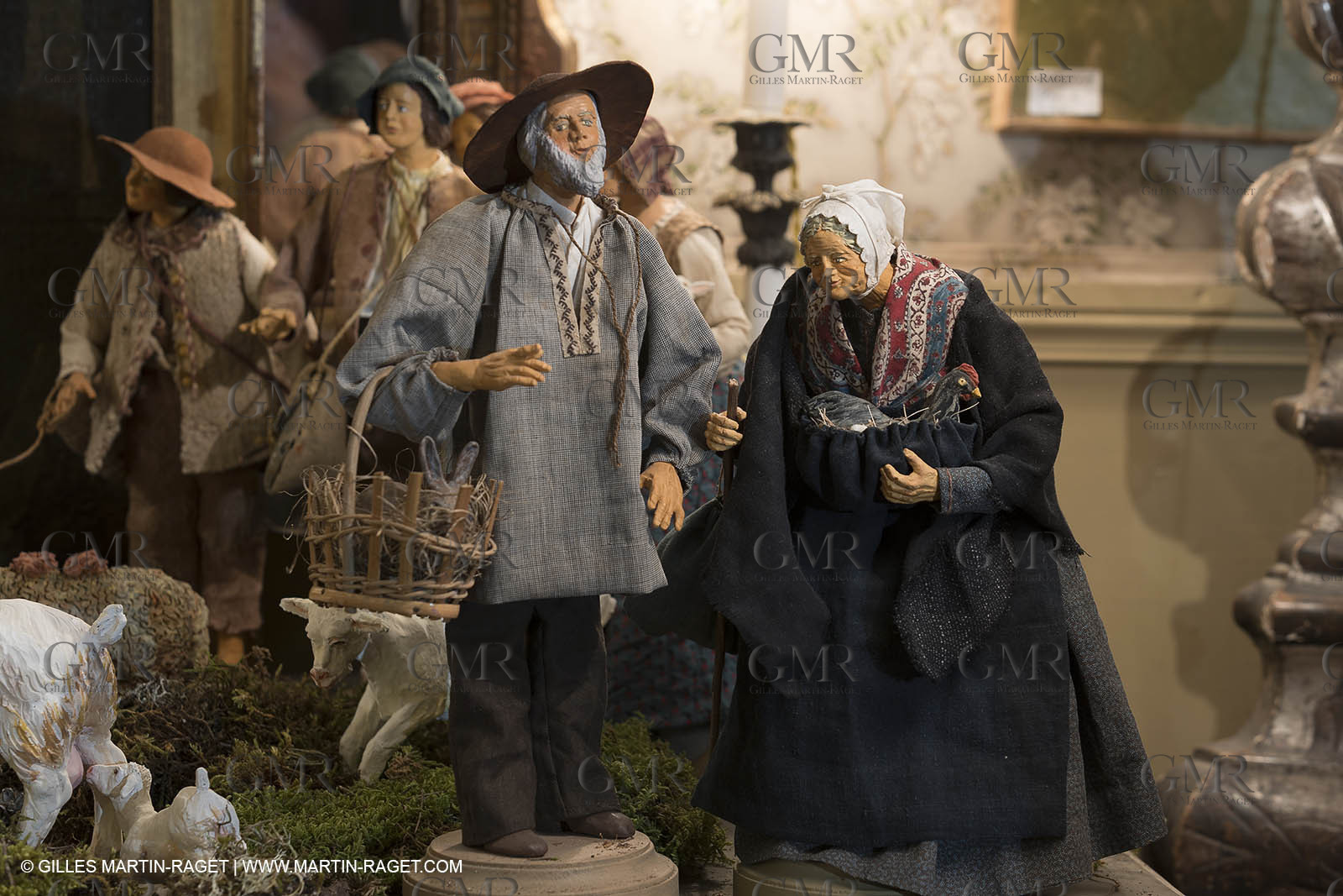 27 01 2018; L'isle sur Sorgue (FRA; 84); Les antiquaires; Crèche et santons de Jean-Jacques Bourgeois