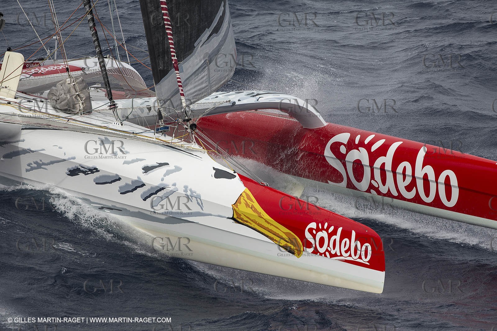 12 09 2012 - Marseille (FRA,13) - Trimaran Sodebo - Thomas Coville - Tentative contre le record de la Méditerranée