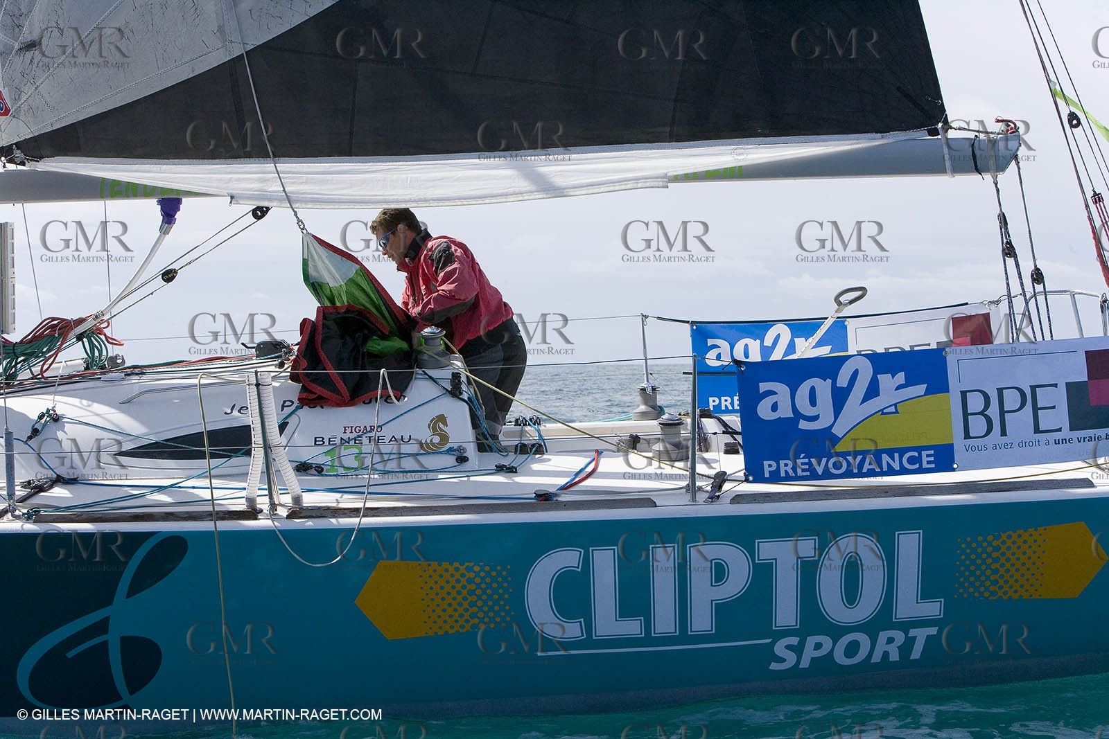 27 03 08- La Grande Motte- (FRA,34) Transat AG2R 2008- Jean-Paul Mouren- Laurent Pellecuer