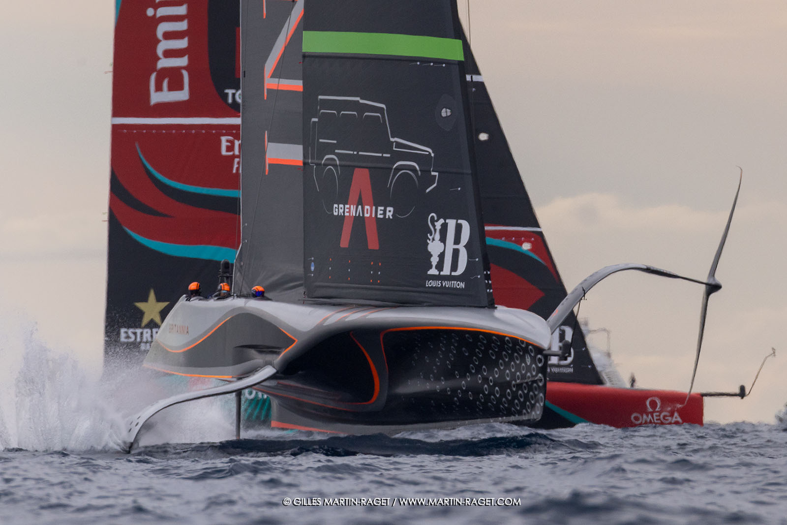 18 10 2024, Barcelona (ESP), Louis Vuitton 37th America's Cup, Final Match, Race Day 5, Race 7