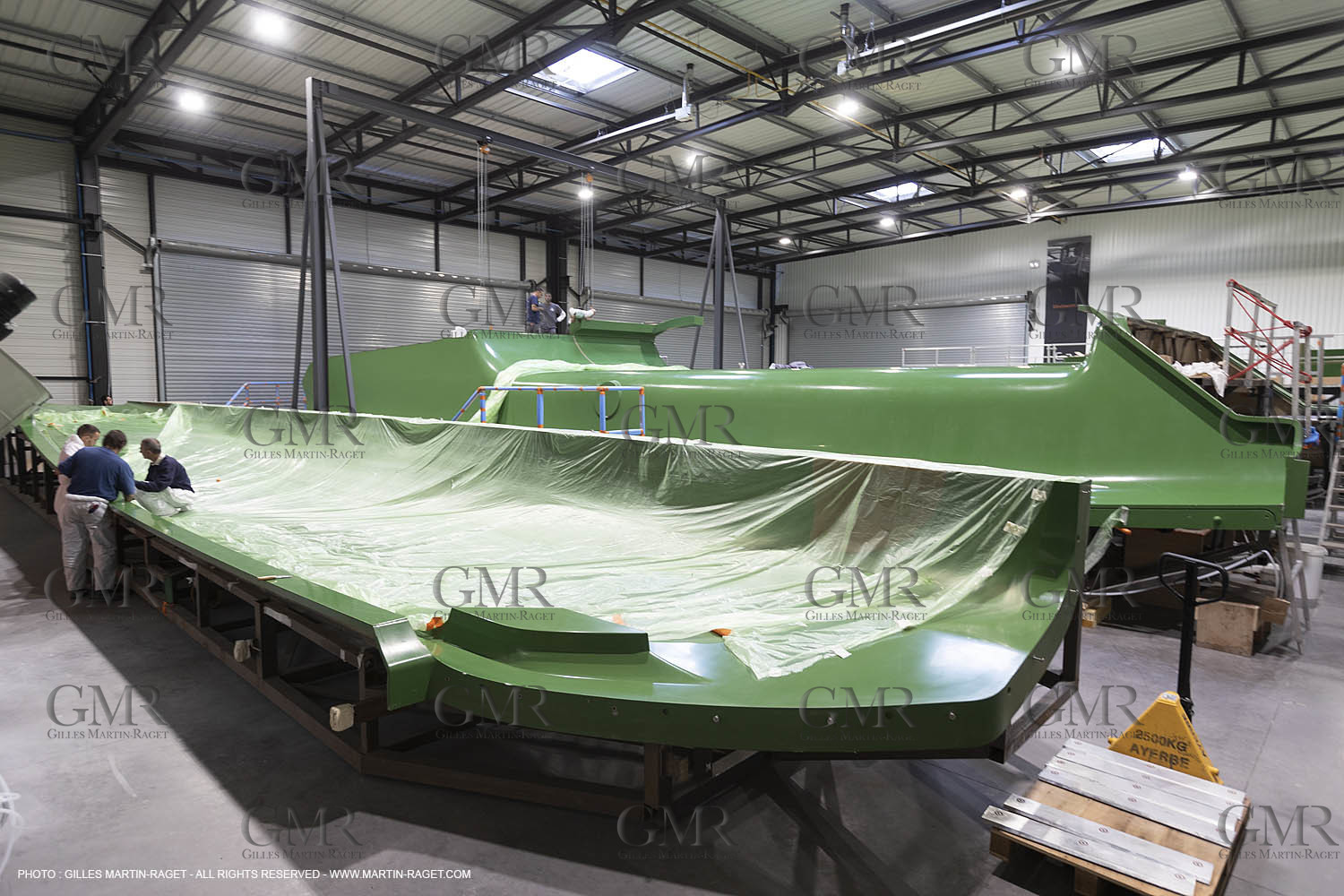 29 10 2018, La Grande Motte (FRA,30), Chantier Gunboat, construction du Gunboat 68