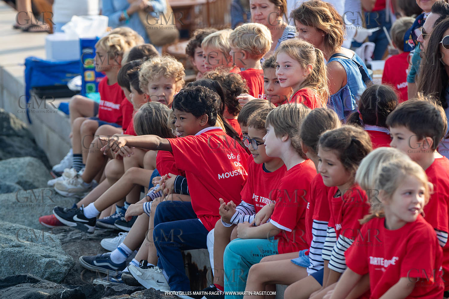 05 10 2023, Saint-Tropez (FRA,83), Les Voiles de Saint-Tropez 2023, Race Day 5, Défilé des minots de St Tropez