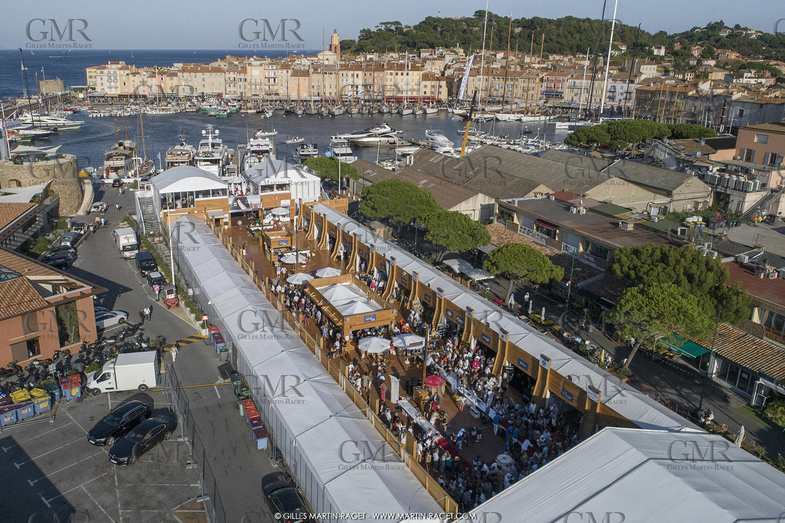29 09 2018, Saint-Tropez (FRA,83), Voiles de Saint-Tropez 2019, Arrival Cannes-Saint-Tropez and trainings, inauguration du village