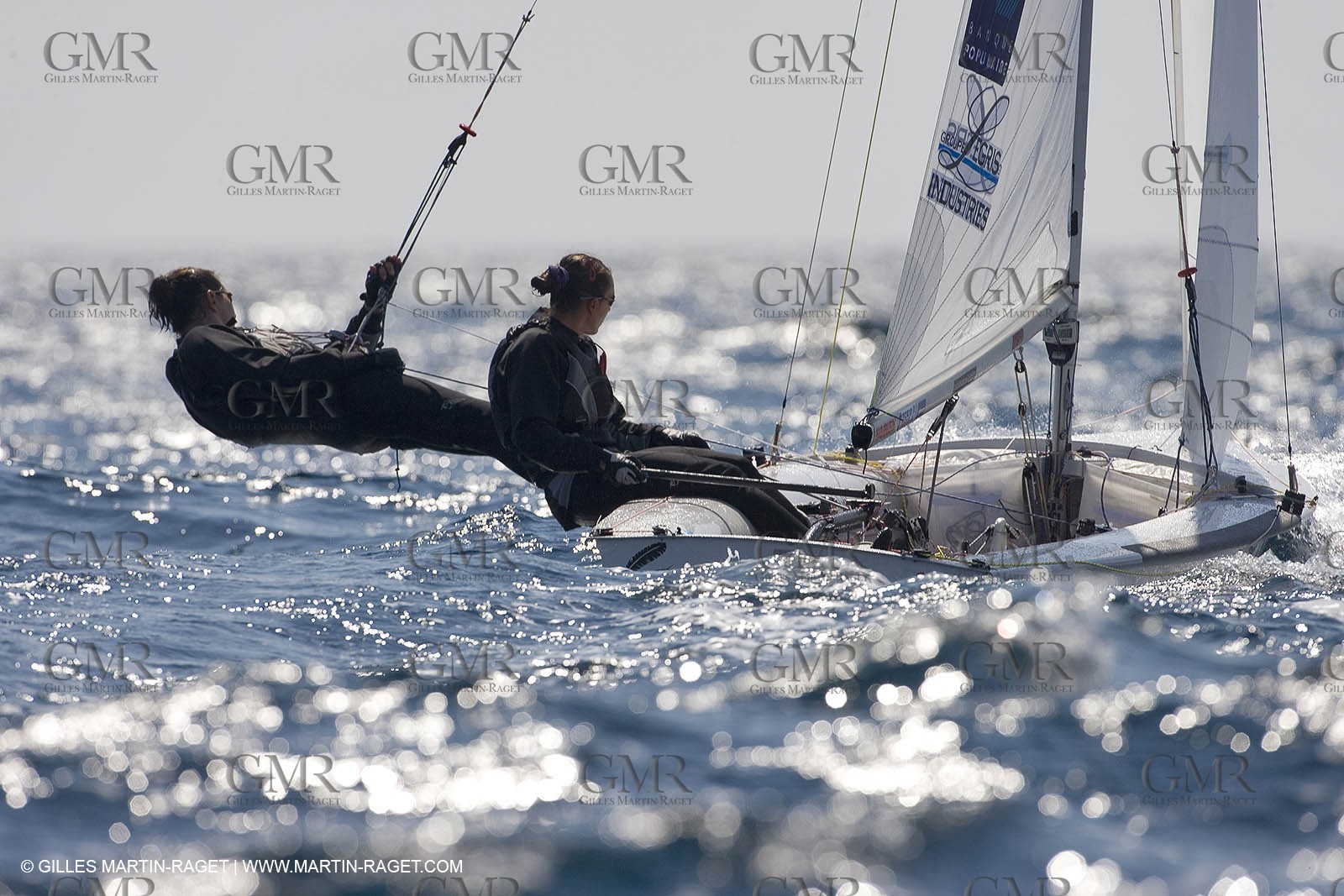 27 04 2007 - 2007 Semaine Olympique Française - Hyères (South of France) - Day 6 - Medal Race - Team France - Petitjean-Douroux