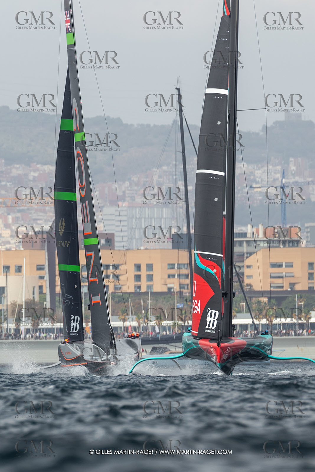 13 10 2024, Barcelona (ESP), Louis Vuitton 37th America's Cup, Final Match, Race Day 2, race 3