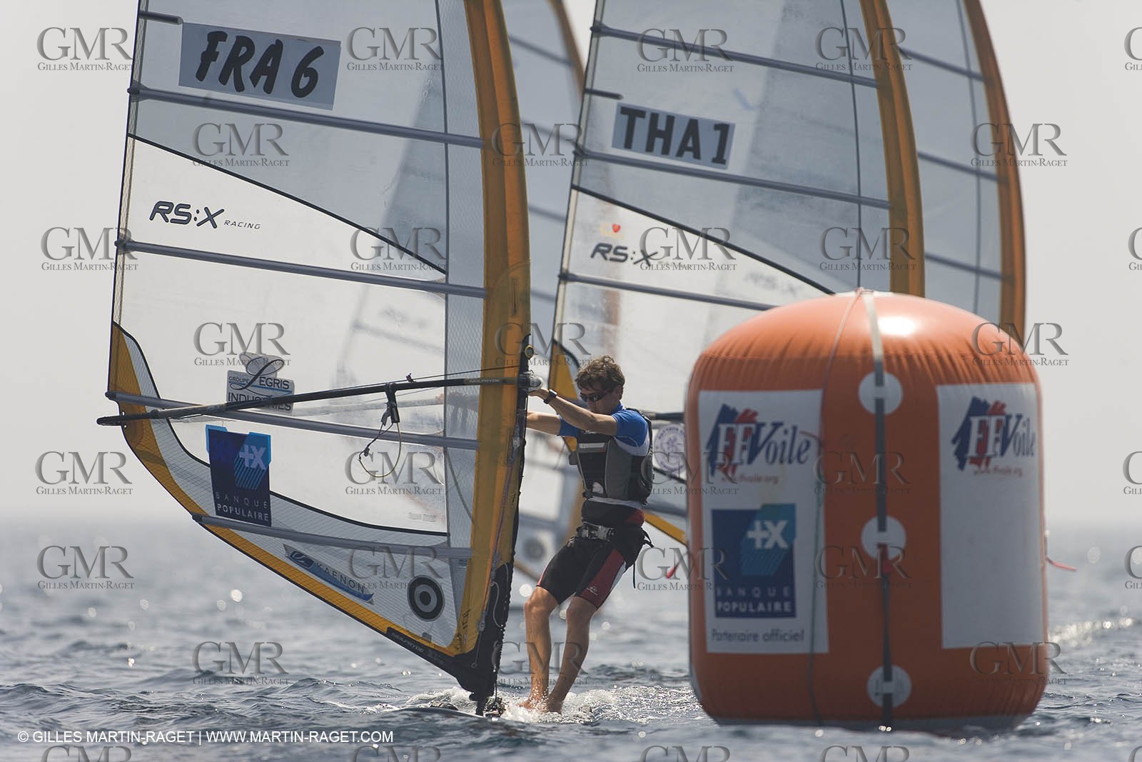 22 04 2007 - 2007 Semaine Olympique Française - Hyères (South of France) - Day 1 - Team France - RS:X - Julien Bontemps