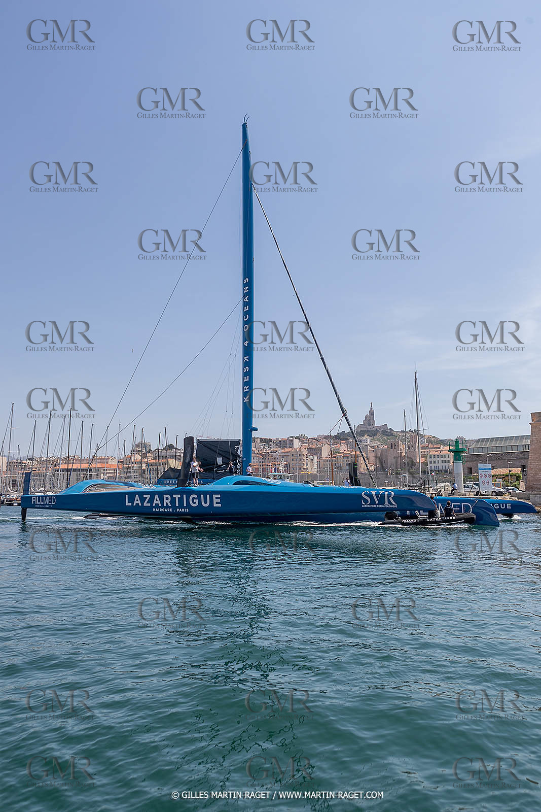 18 05 2022, Marseille (FRA), APremière navigation du trimaran Ultim SVR LAZARTIGUE à Marseille