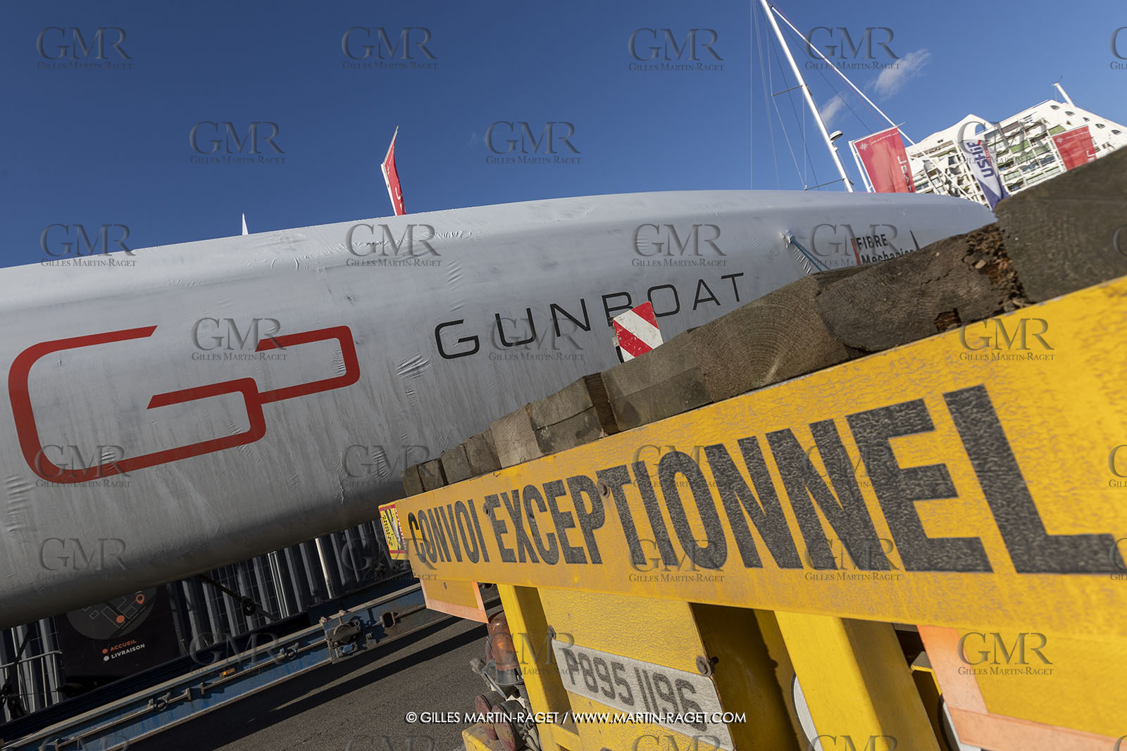 15 02 2022, La Grande Motte (FRA), Gunboat 80  1 hulls delivery