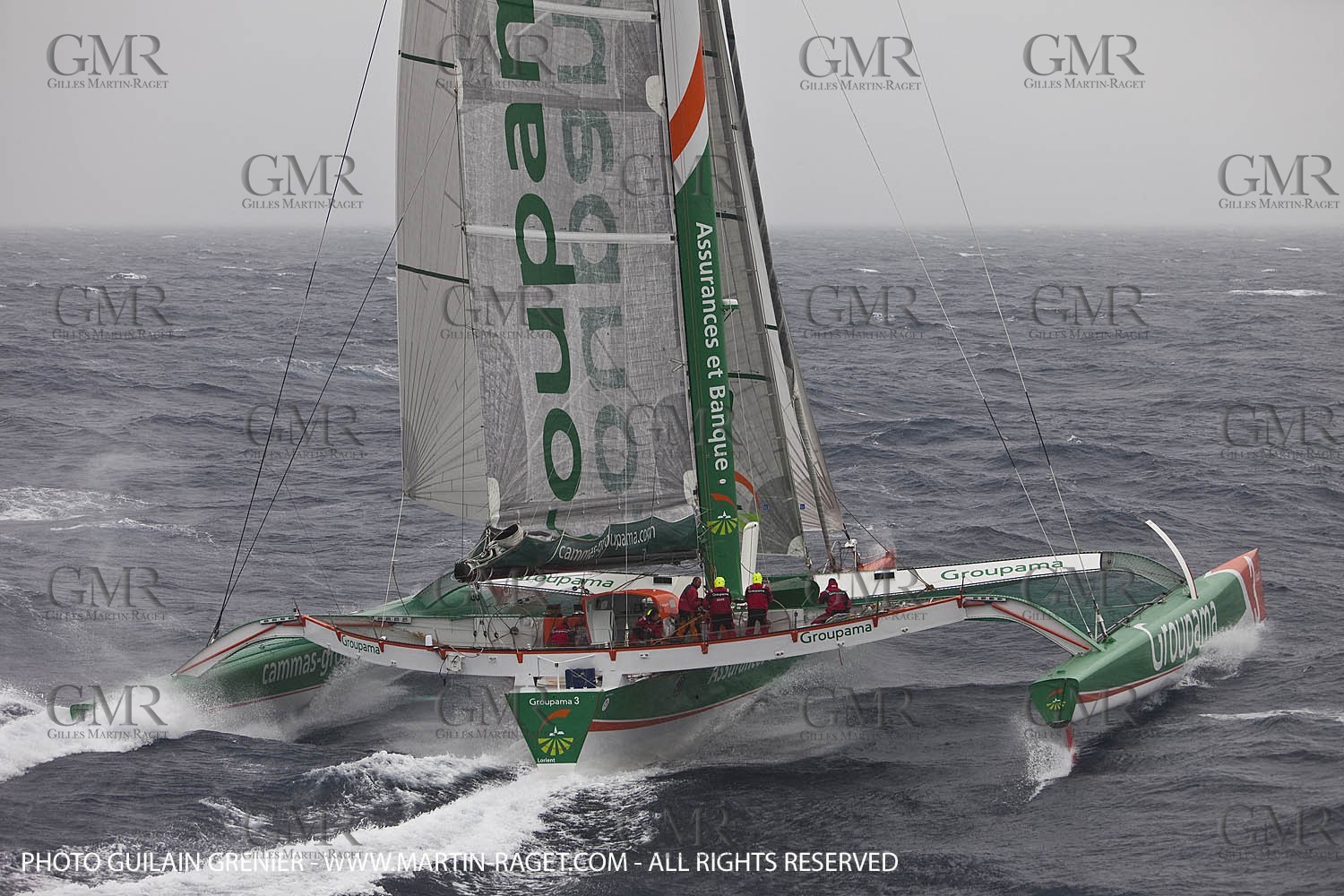 05 14 09 - Marseilles - Mediterranean Record - Groupama 3 - Franck Cammas - G Class - Start from Marseilles to Carthage (Tunisia)