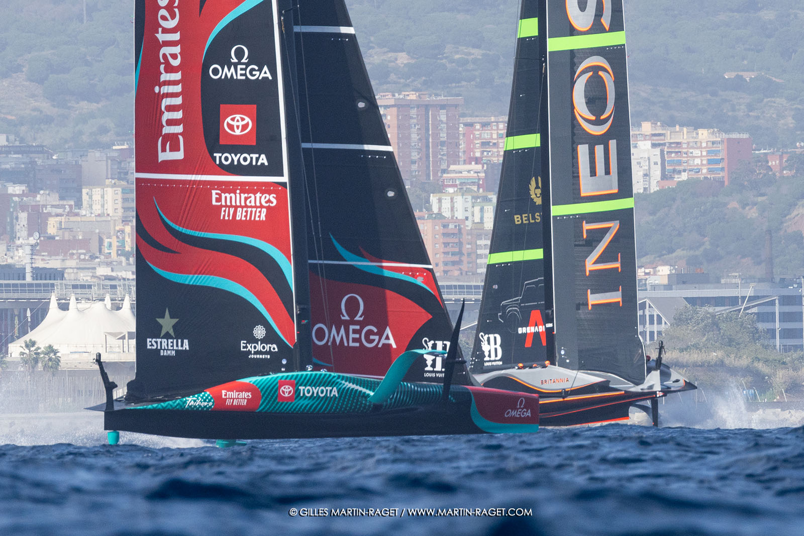 16 10 2024, Barcelona (ESP), Louis Vuitton 37th America's Cup, Final Match, Race Day 4, Race 6