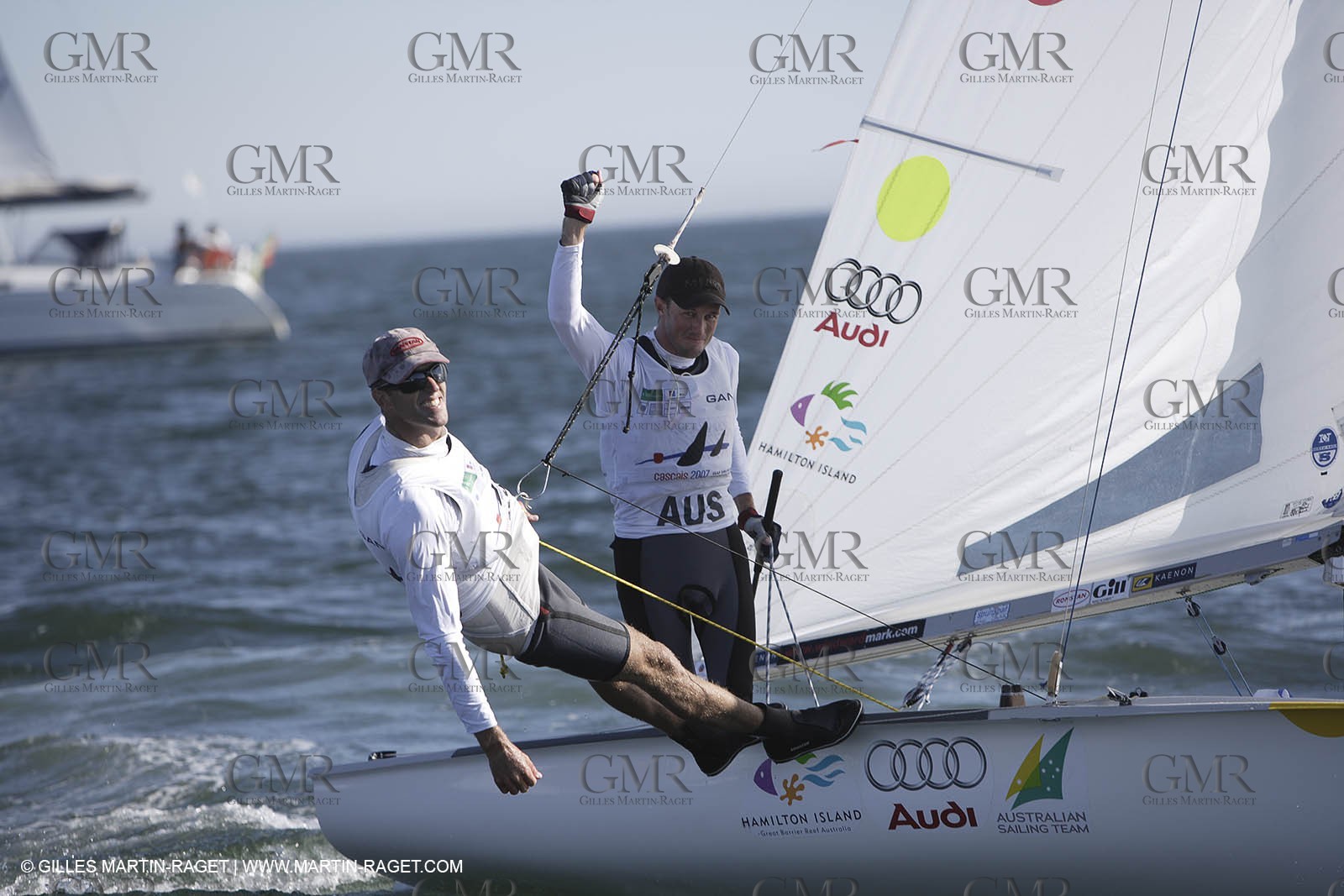 13-05-07 - ISAF SAILING WORLD CHAMPIONSHIPS - CASCAIS 2007  - 470 Men Medal race - Nathan WILMOT and Malcolm PAGE (AUS)