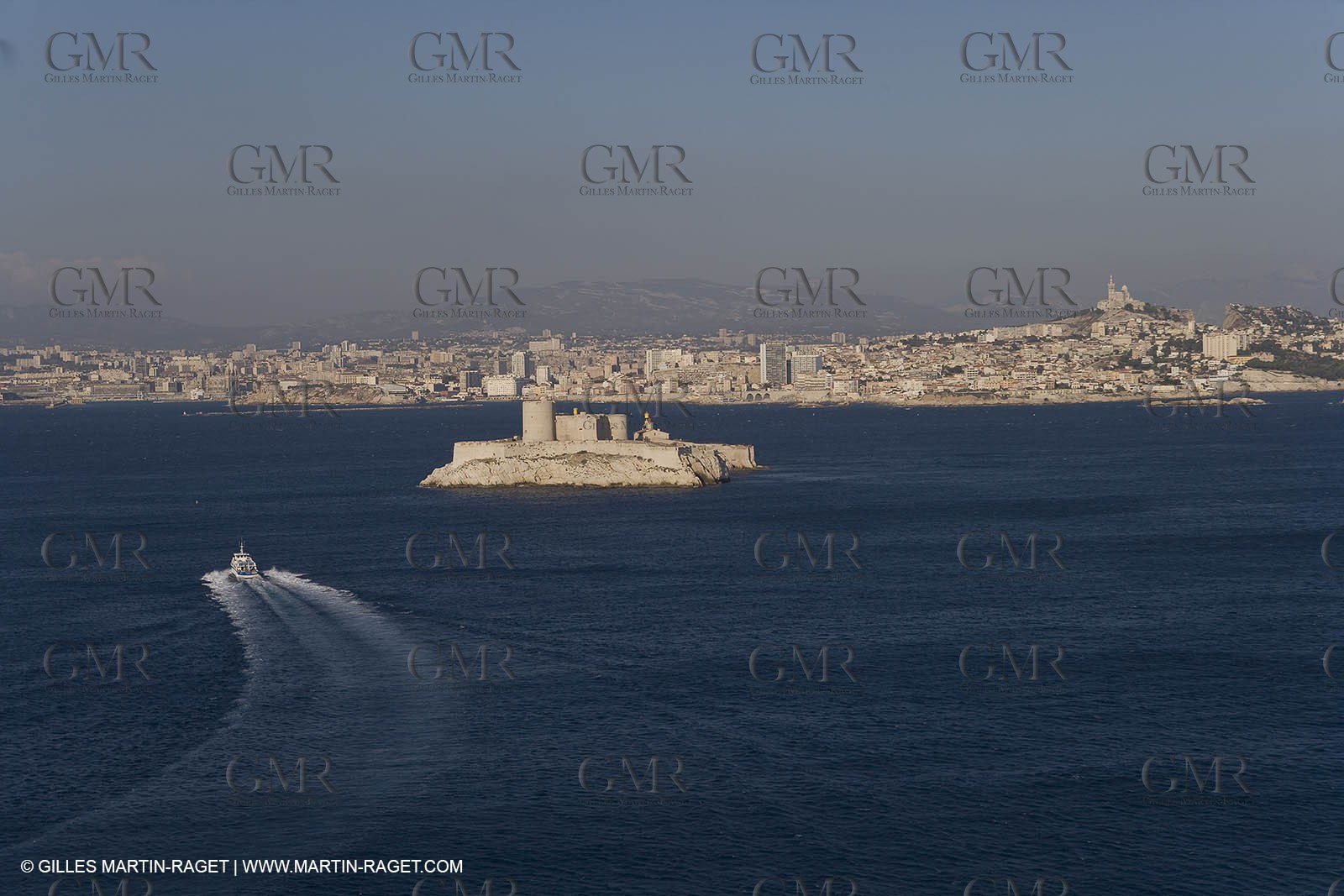 Marseilles seen from the Frioul islands