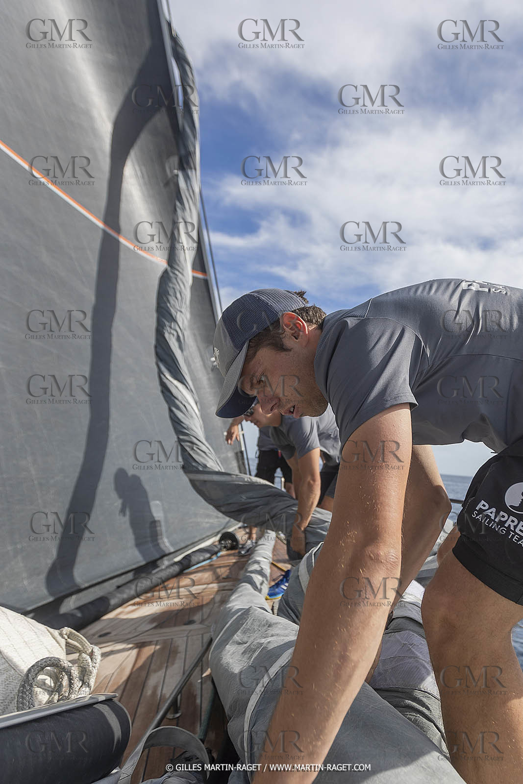 03 10 2022, Saint-Tropez (FRA,83), Voiles de Saint-Tropez 2022,  entraînement des maxis, A bord de Sipirit of Malouen X