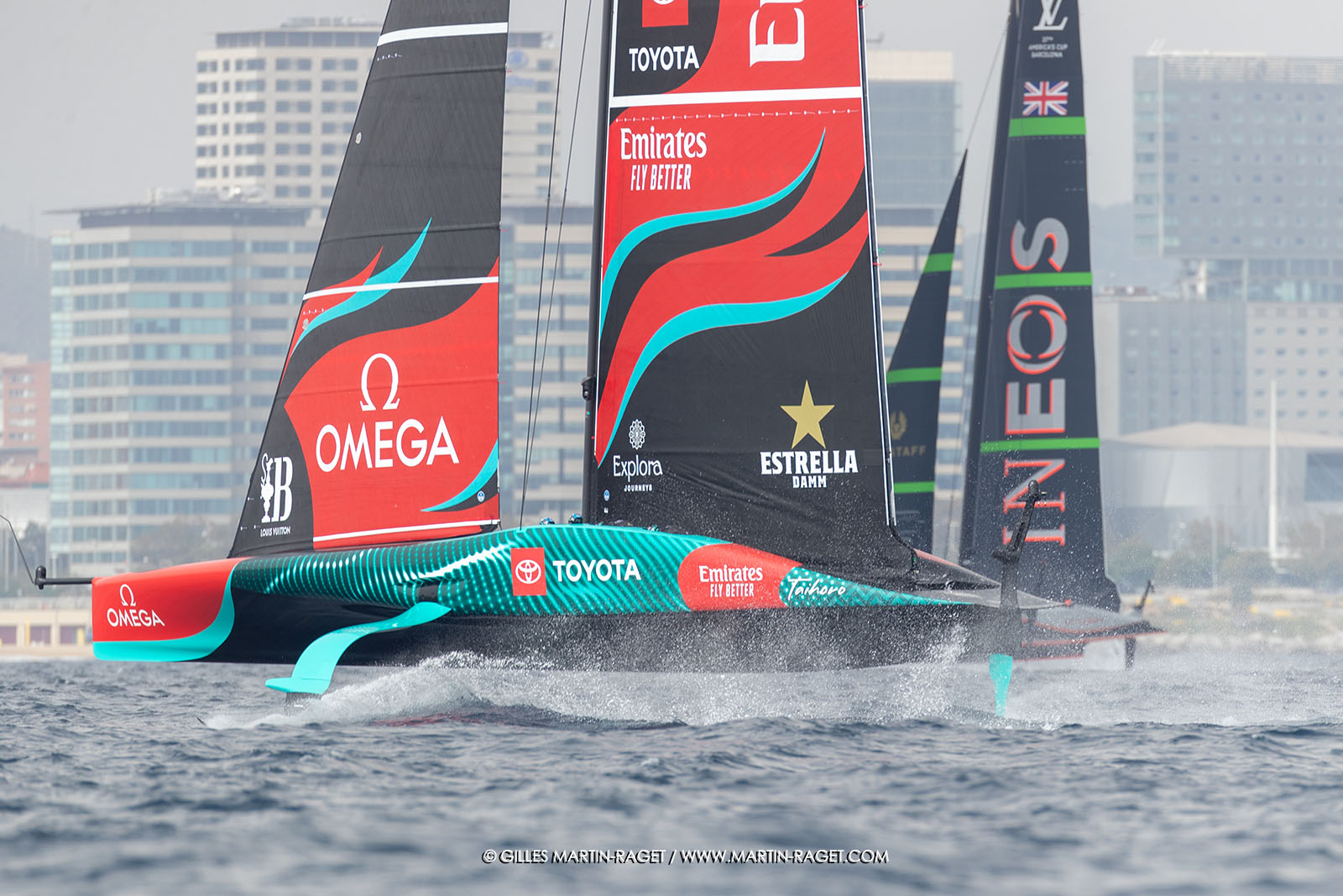 14 10 2024, Barcelona (ESP), Louis Vuitton 37th America's Cup, Final Match, Race Day 3, Raace 4