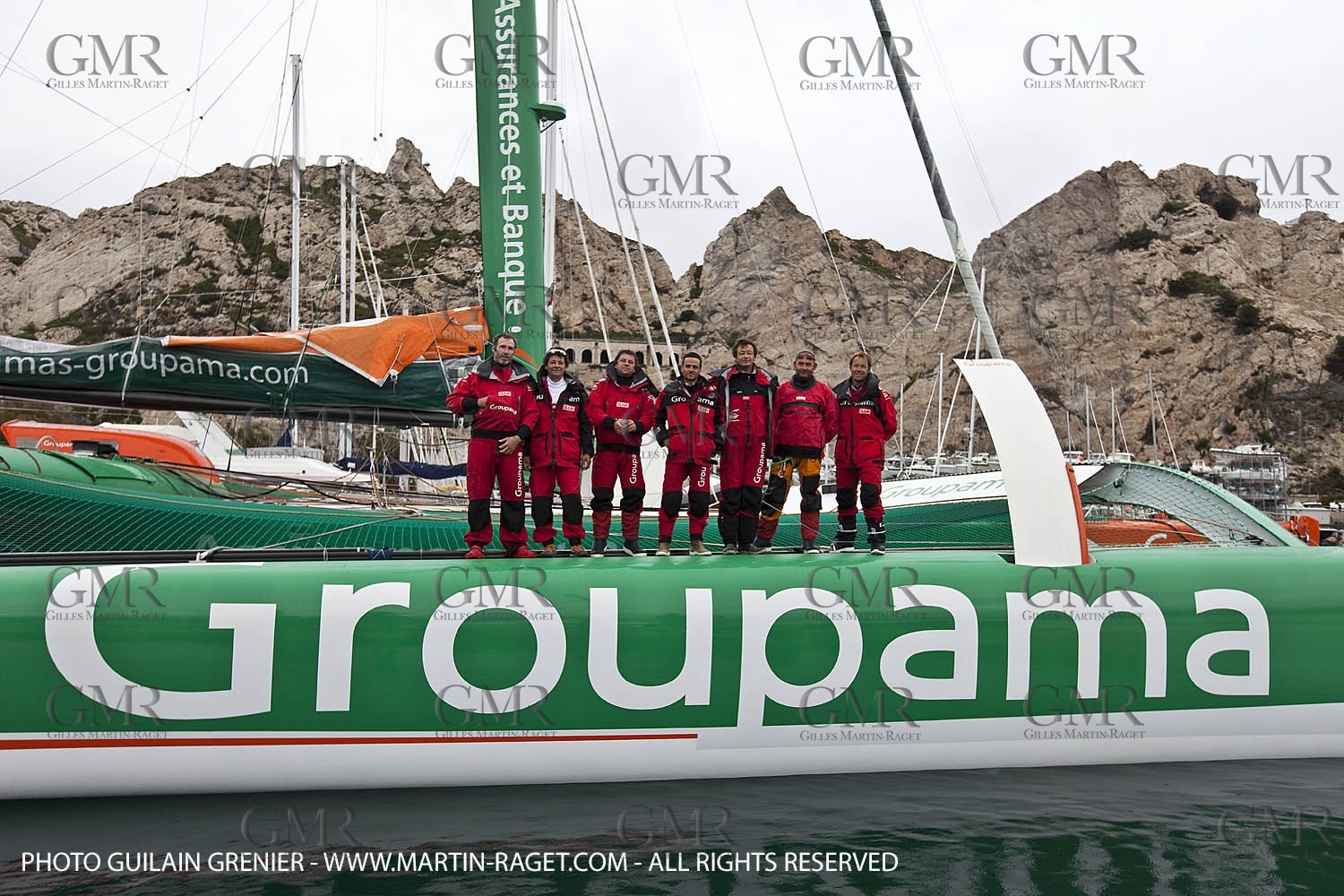 05 14 09 - Marseilles - Mediterranean Record - Groupama 3 - Franck Cammas - G Class - Start from Marseilles to Carthage (Tunisia)