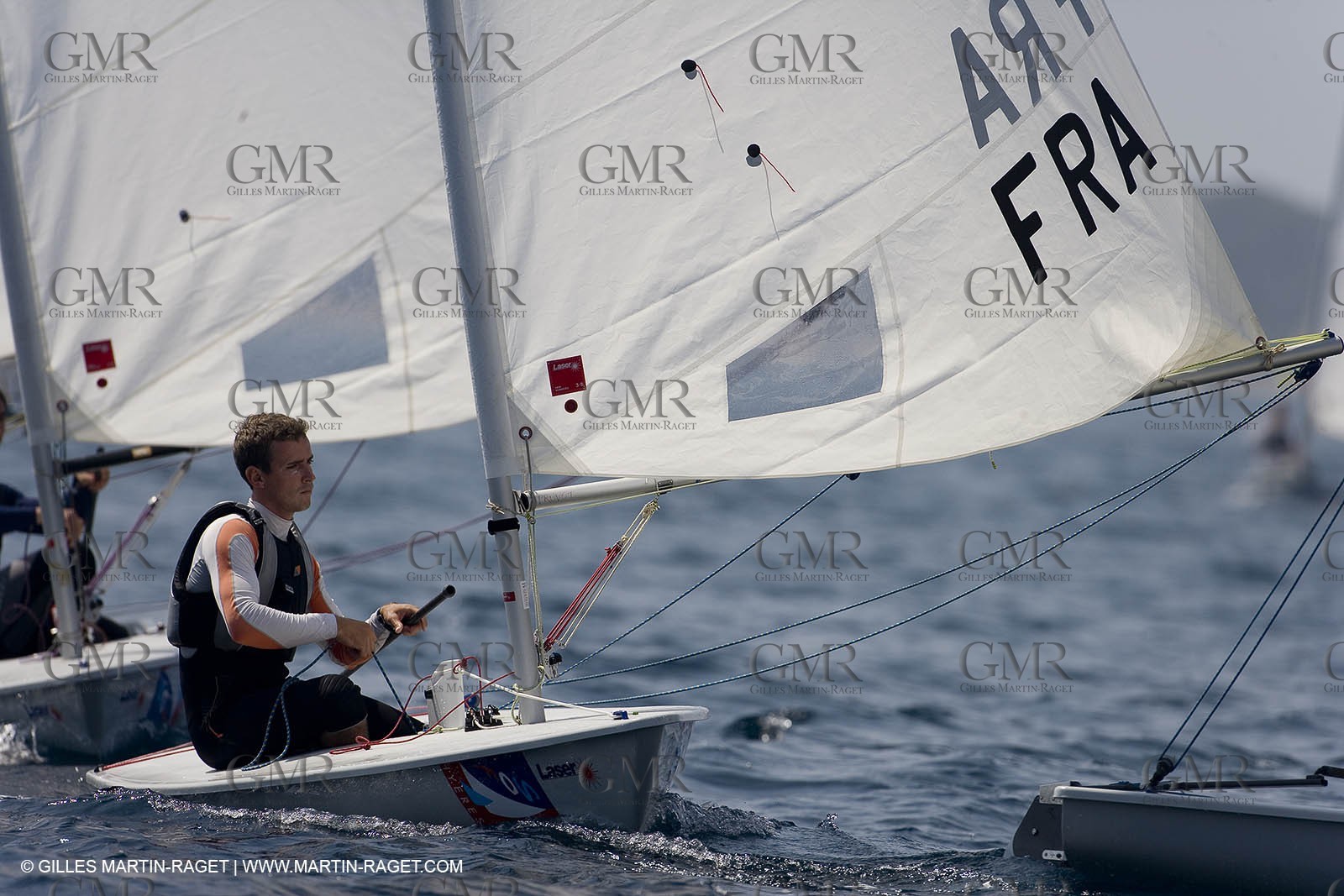 23 04 2007 - 2007 Semaine Olympique Française - Hyères (South of France) - Day 2 - Team France - Laser - Pruvot Felix