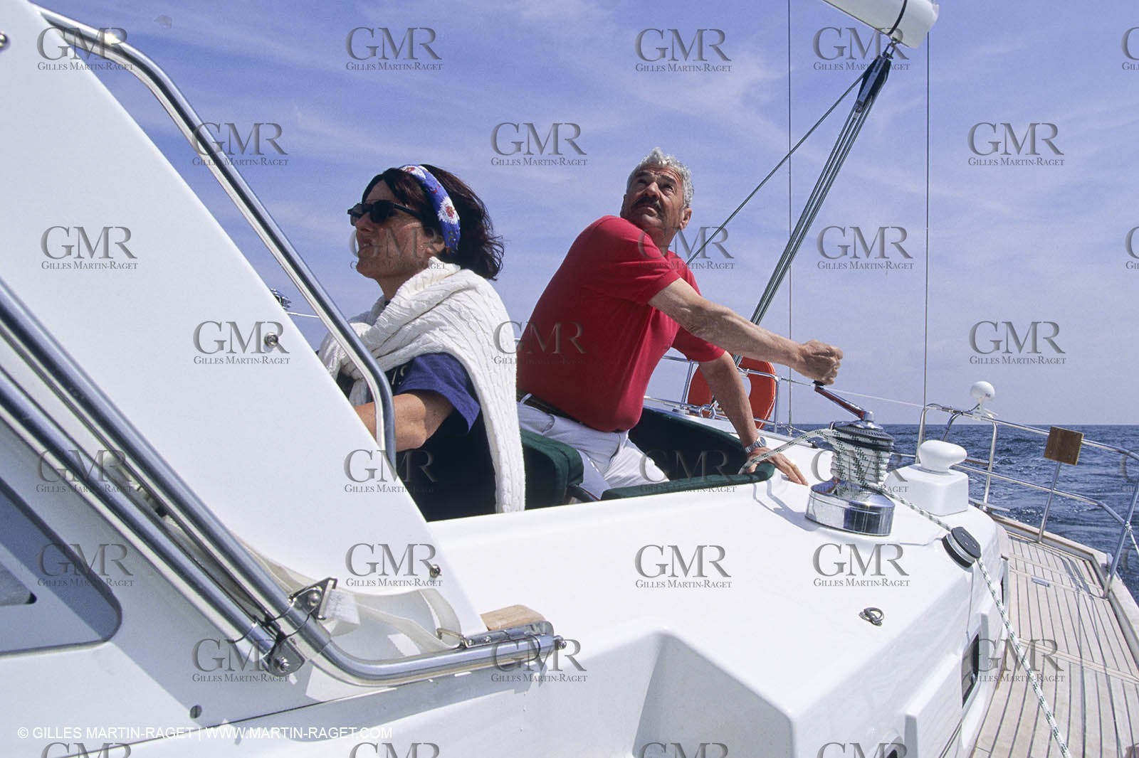 Voile, croisière, personnages, couples