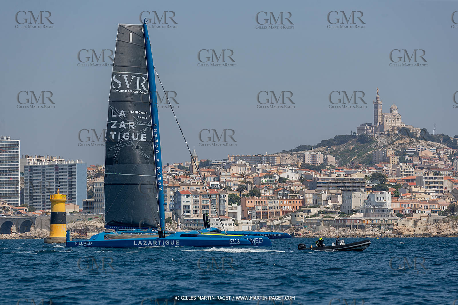 18 05 2022, Marseille (FRA), APremière navigation du trimaran Ultim SVR LAZARTIGUE à Marseille