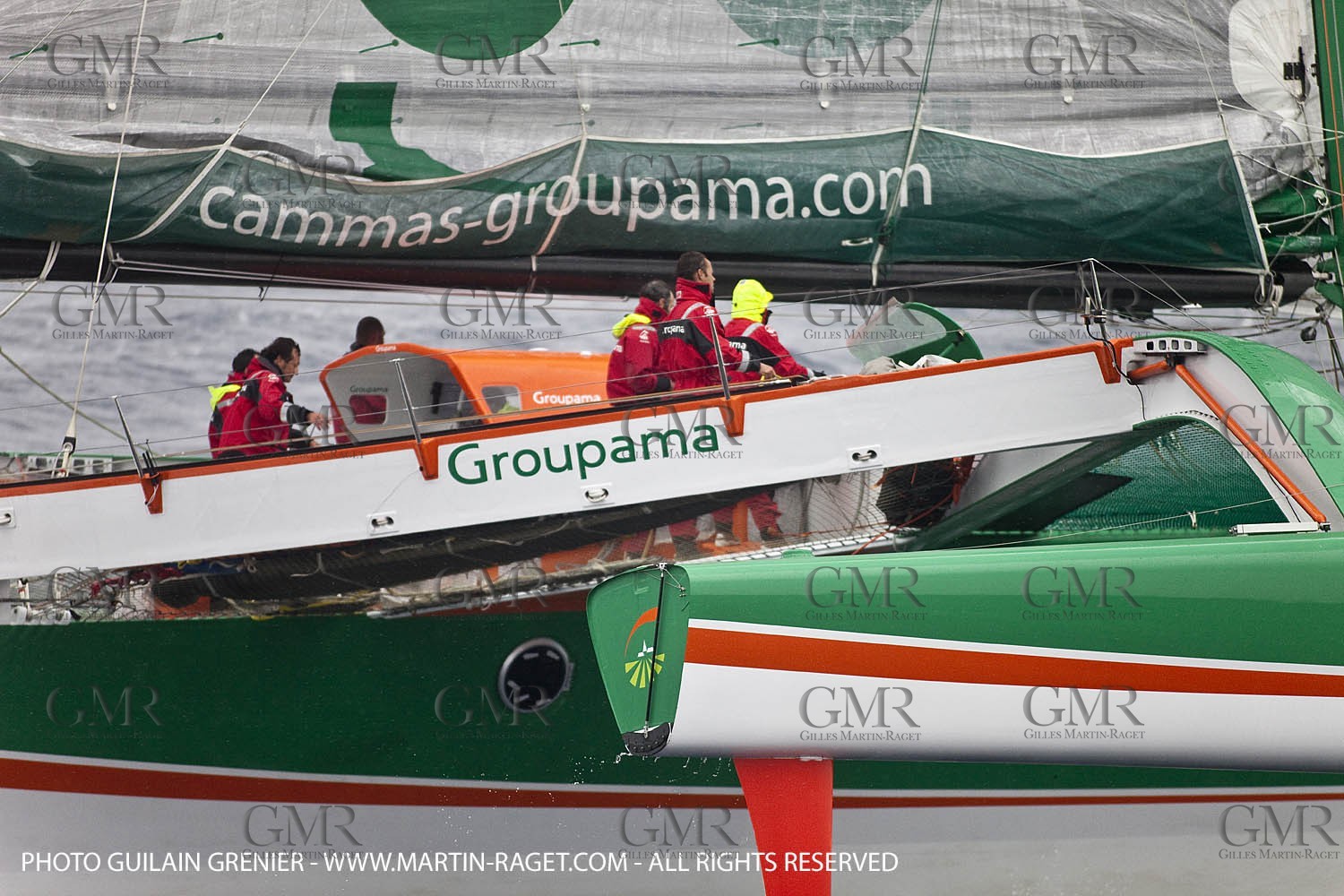 05 14 09 - Marseilles - Mediterranean Record - Groupama 3 - Franck Cammas - G Class - Start from Marseilles to Carthage (Tunisia)