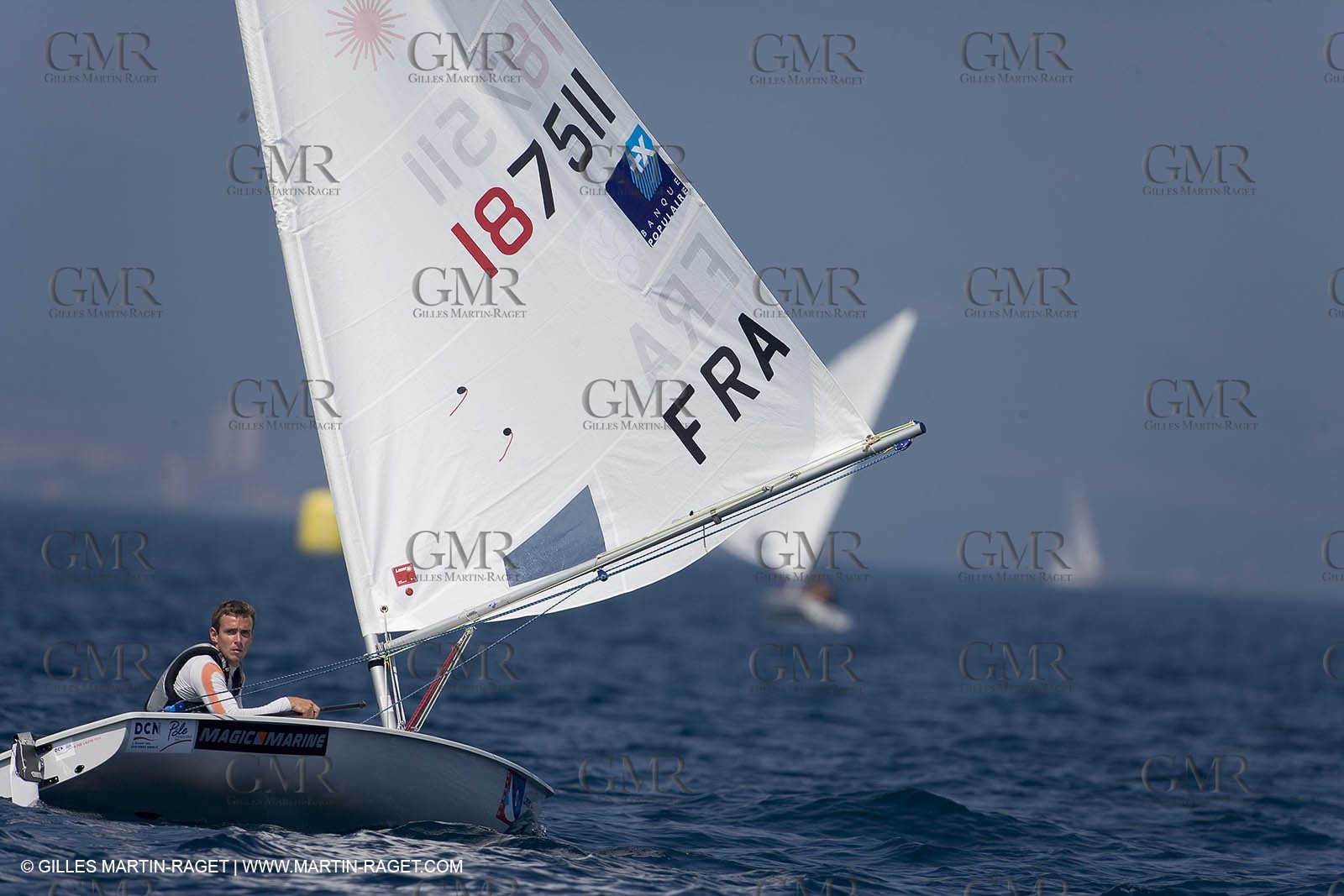 23 04 2007 - 2007 Semaine Olympique Française - Hyères (South of France) - Day 2 - Team France - Laser - Pruvot Felix