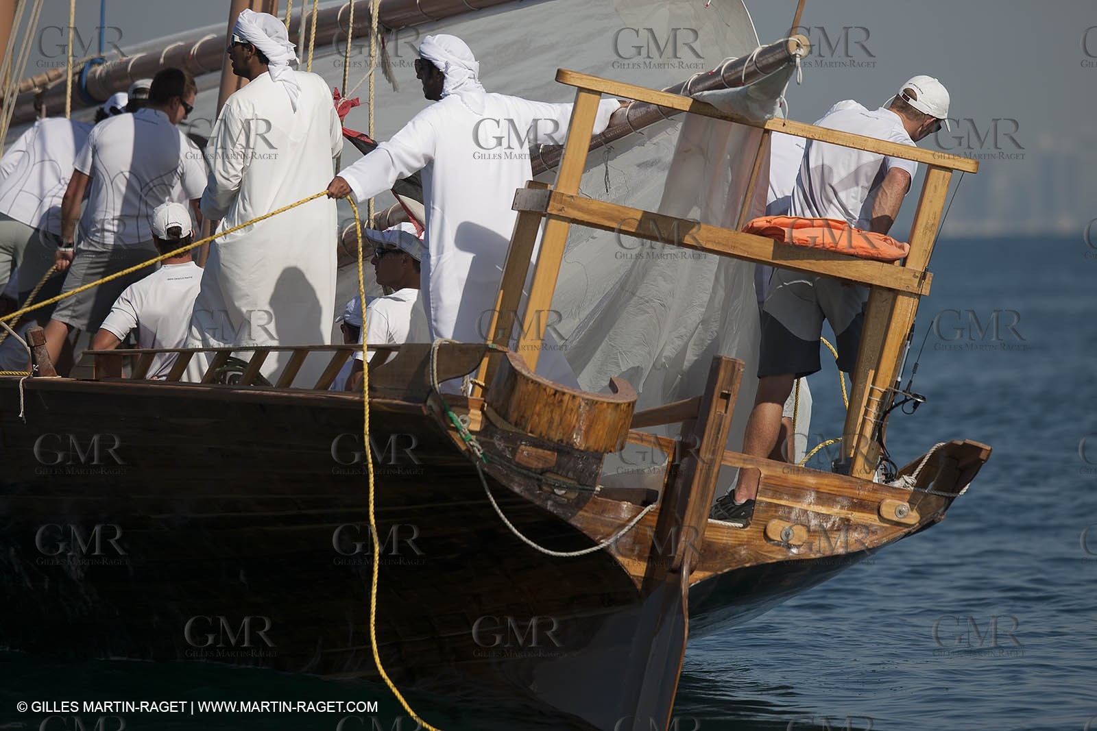 20 11 2010 - Dubai (UAE) - Dubai Louis Vuitton Trophy - Traditionnal dhow races for competing teams