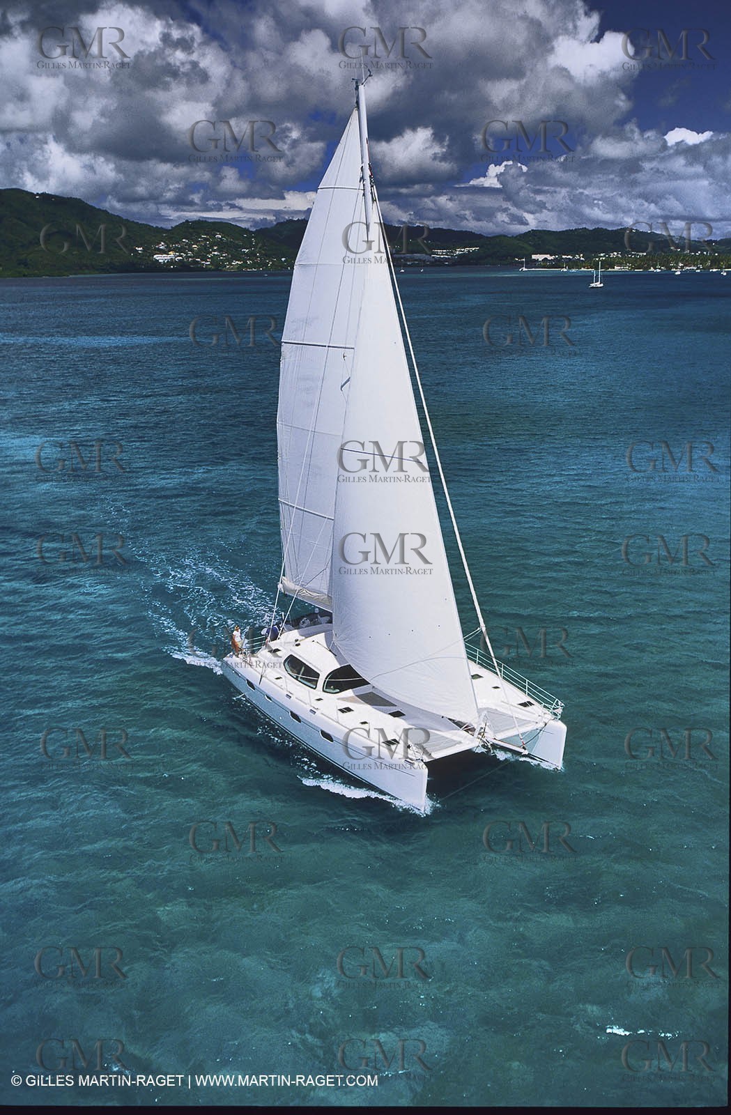 Cruising multihull sailing