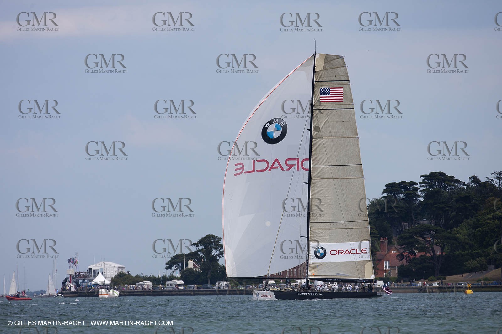 02 08 2010 - Cowes (UK, IOW) - The 1851 Cup -  BMW ORACLE Racing - Training Day.