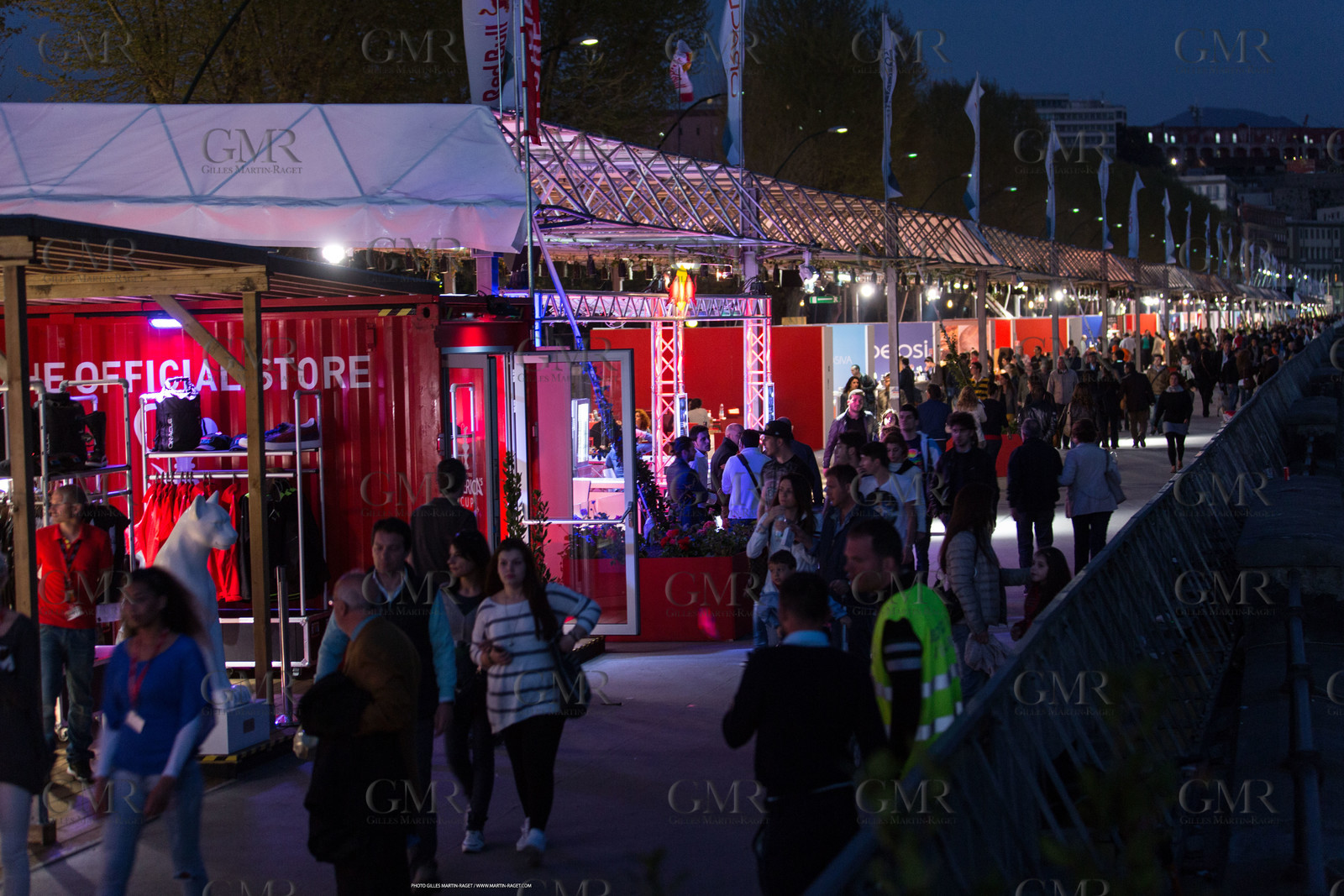 18 04 2013 - Napoli (ITA) - America's Cup World Series Naples 2013 - Race Day one - village at night