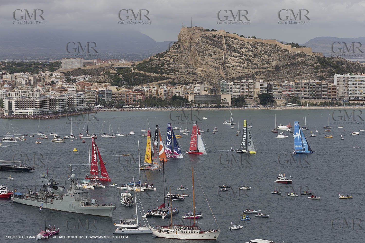 11 10 2014, Alicante (ESP), Volvo Ocean Race 2014-15, Team Alvimedica