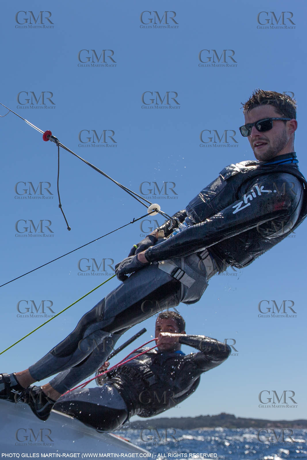 25 04 2016, Hyères (FRA,83), Jeux Olympiques Rio 2016, voile, 470, Sofian Bouvet   Jeremie Mion, SFS Voile