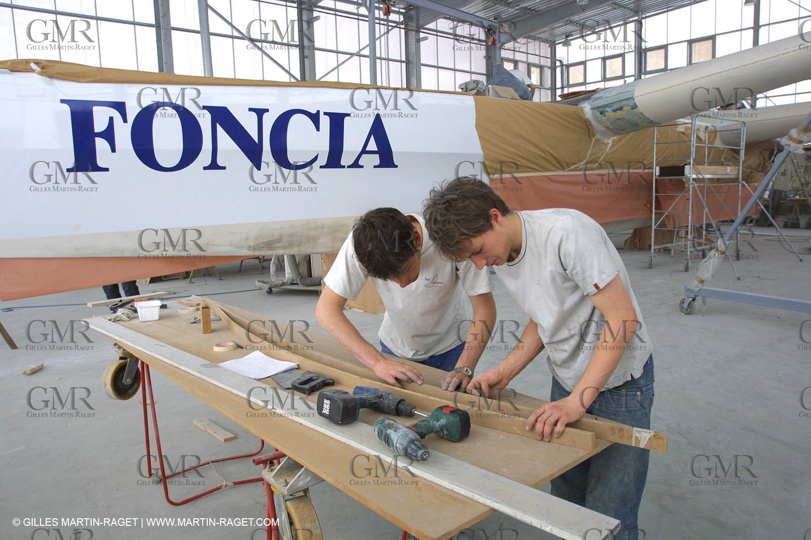 ORMA 60' Trimaran Foncia 2 - Alain Gauthier - Boat building - Boat yard