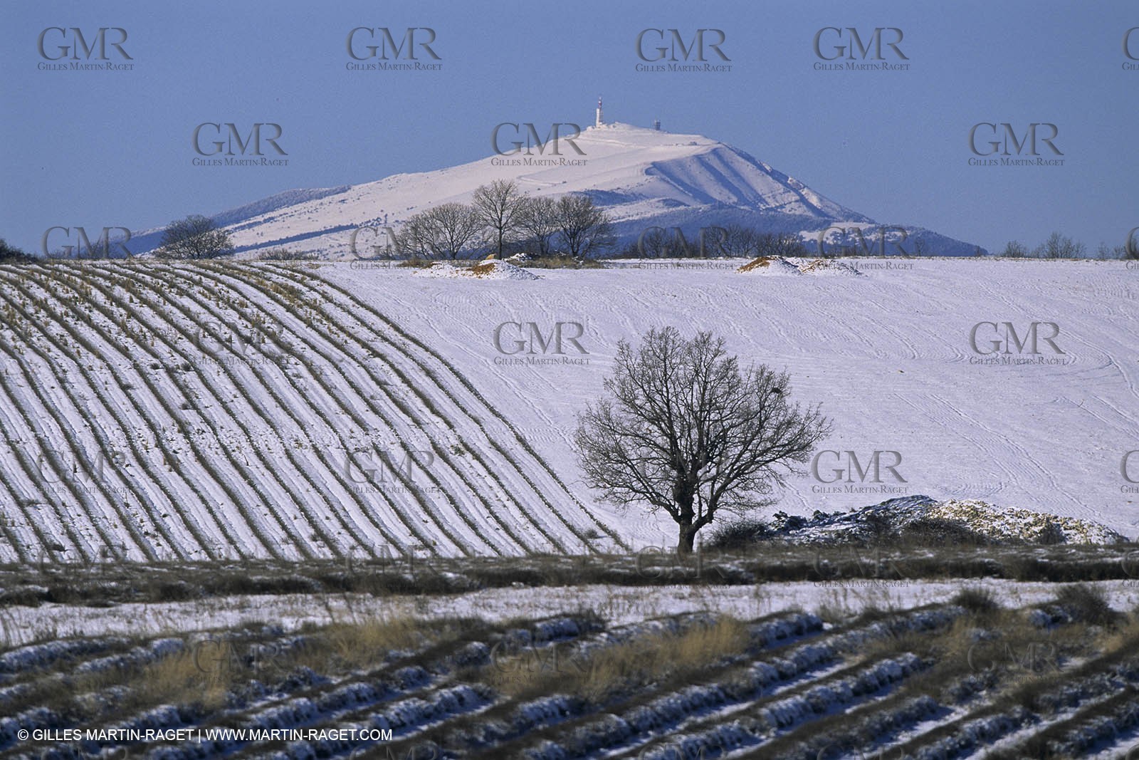 Provence under snow