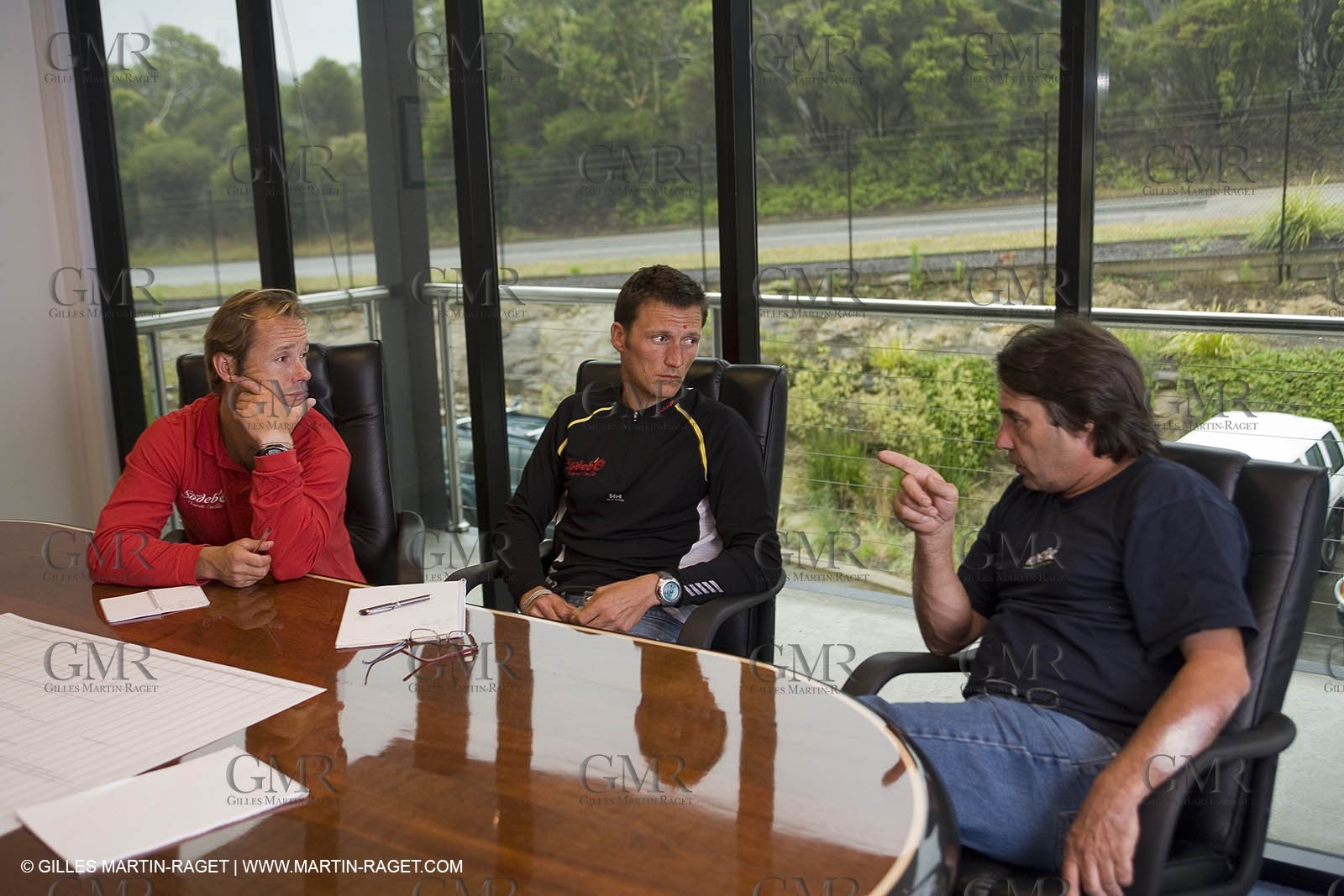 Sydney, Australia, Thomas Coville trimaran Sodebo building at Boat Speed