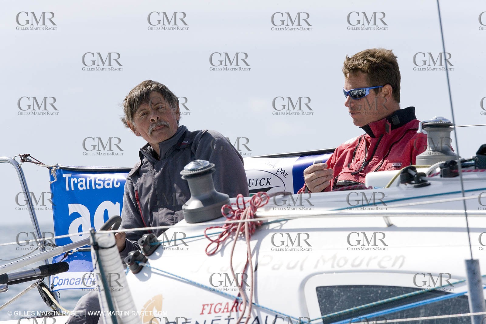 27 03 08- La Grande Motte- (FRA,34) Transat AG2R 2008- Jean-Paul Mouren- Laurent Pellecuer