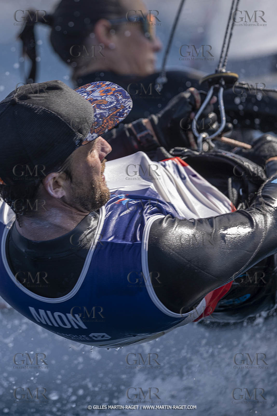 16 09 2022, Marseille (FRA), 470 Class, Paris 2024 Olympic Games, Sailing, 470 mixed dinghy, trainings, Camille Lecointre Jeremie Mion (FRA)