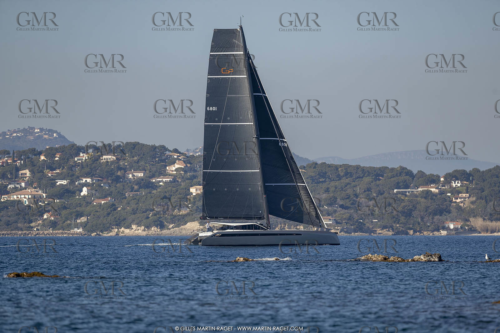 16 02 2019, Porquerolles (FRA,83), Gunboat 68 sail testing  3