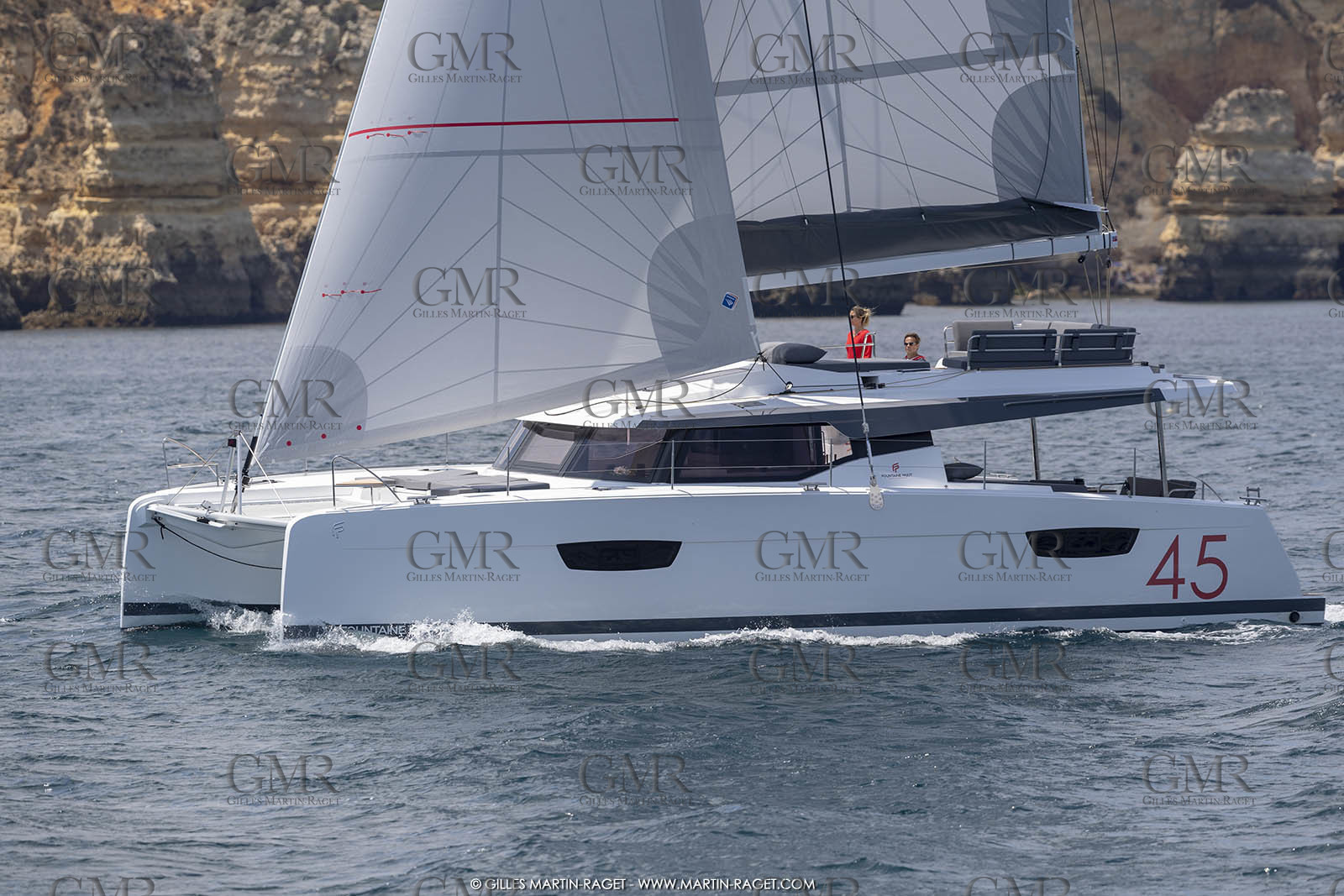 08 07 2019, Lagos (Portugal), Chantier Fountaine-Pajot, Fountaine-Pajot 45