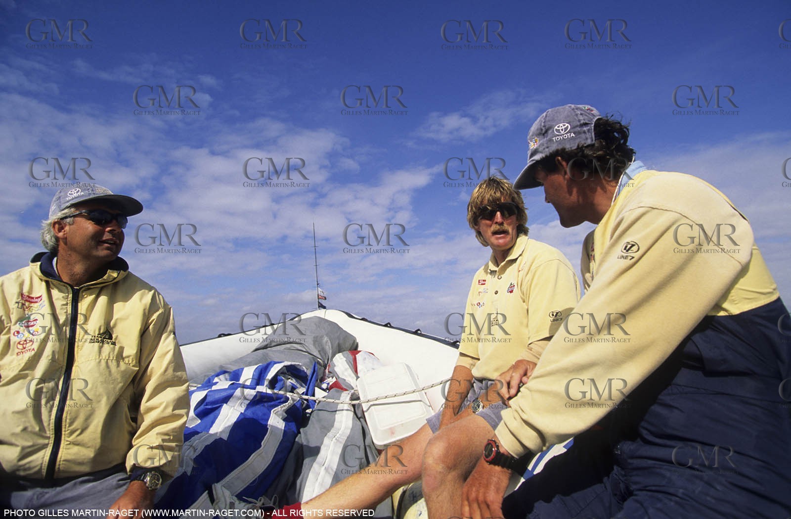 America's cup - San Diego 1995  - Team NZ - Brad Butterworth, Peter Blake, Russell Coutts