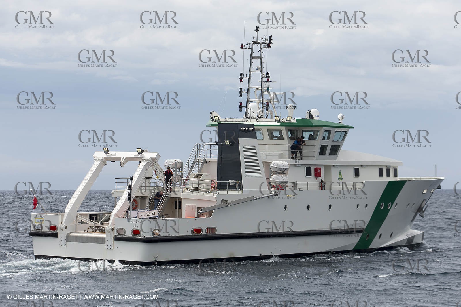 Al Azizi first sea trial - H2X boatyard - Oceanographjic research ship - La Ciotat (FRA,13) - 26 05 2014