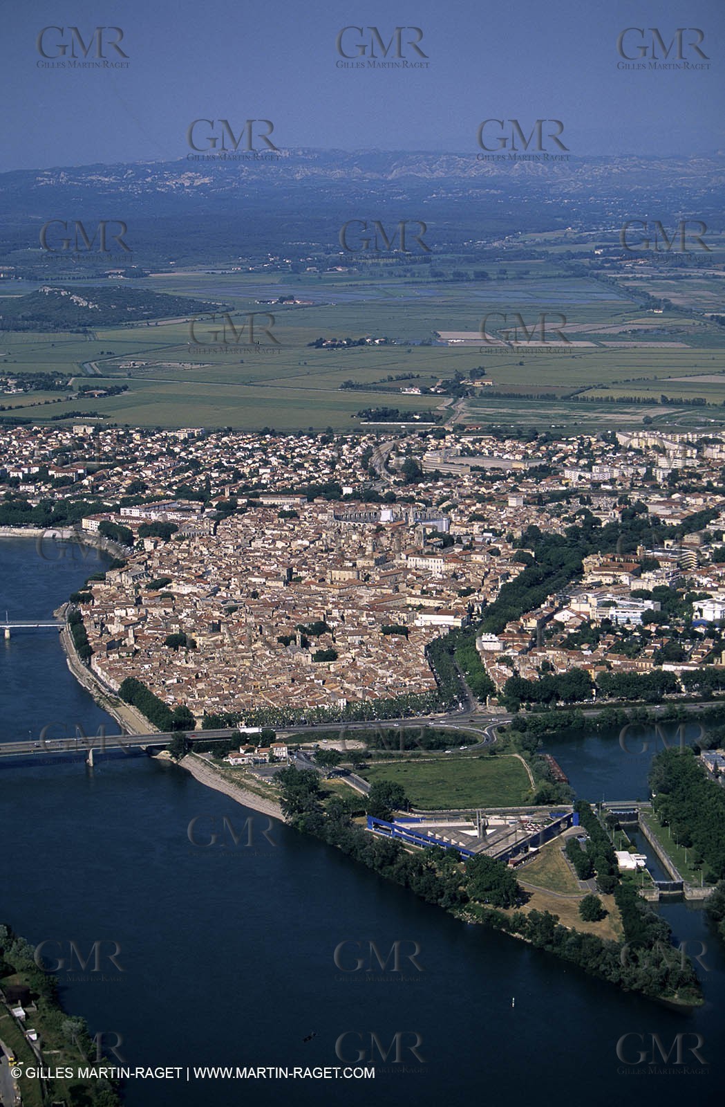 Rhône river south of Arles