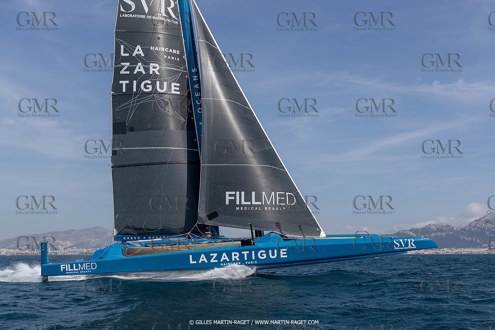 18 05 2022, Marseille (FRA), APremière navigation du trimaran Ultim SVR LAZARTIGUE à Marseille