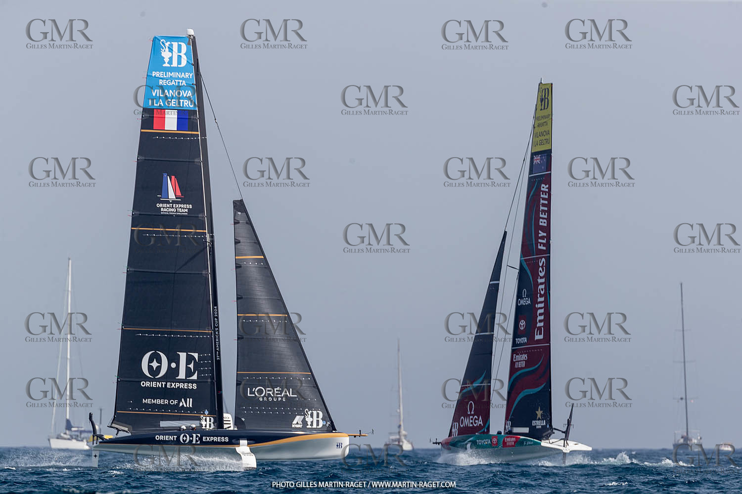 15 09 2023, Vilanova i La Geltru (ESP), 37th America's Cup, Preliminary Regatta N° 1, Race Day 3