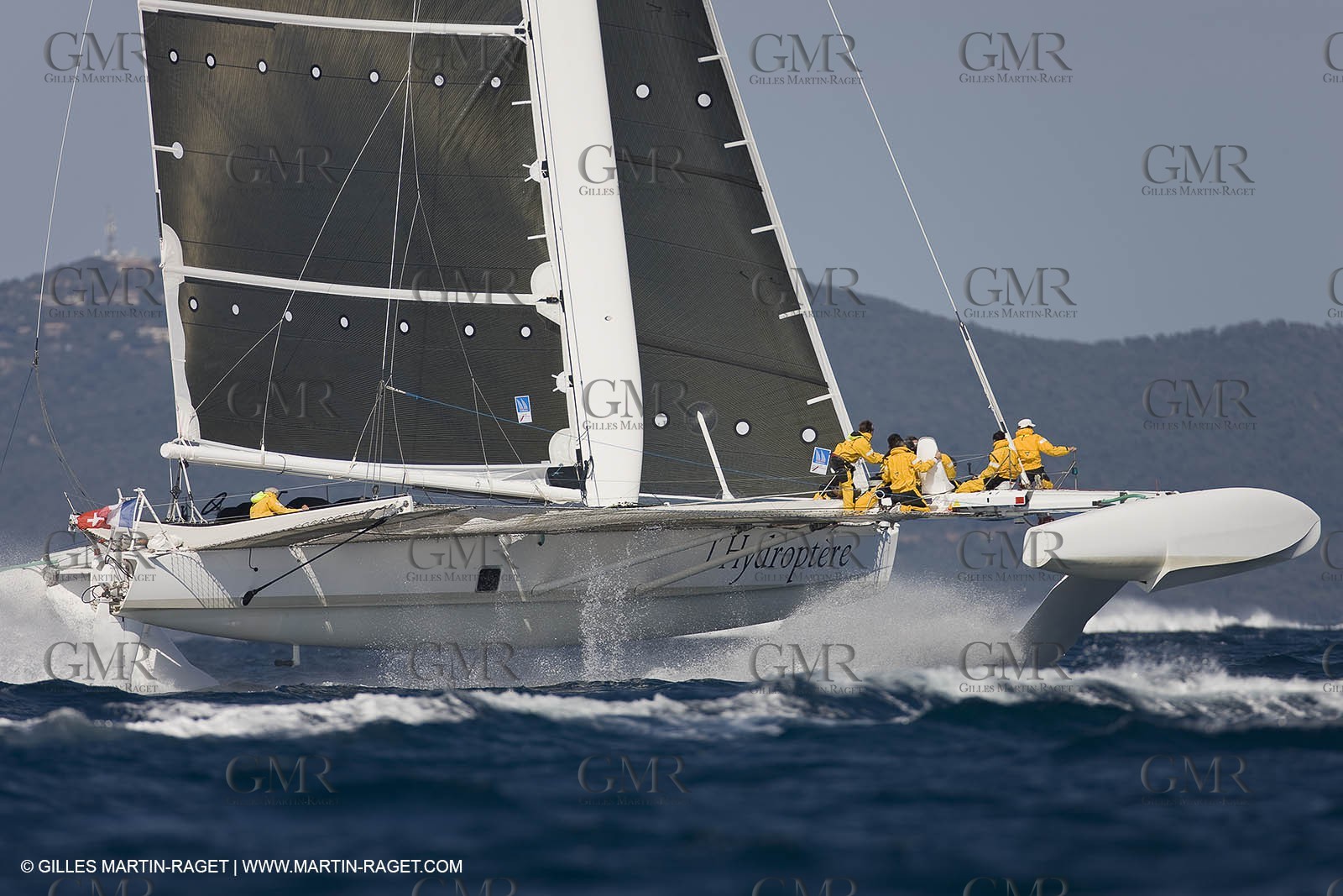 14 06 2008 - Toulon-Hyères (FRA,83) - 50 knots record attempt trials by l'Hydroptère