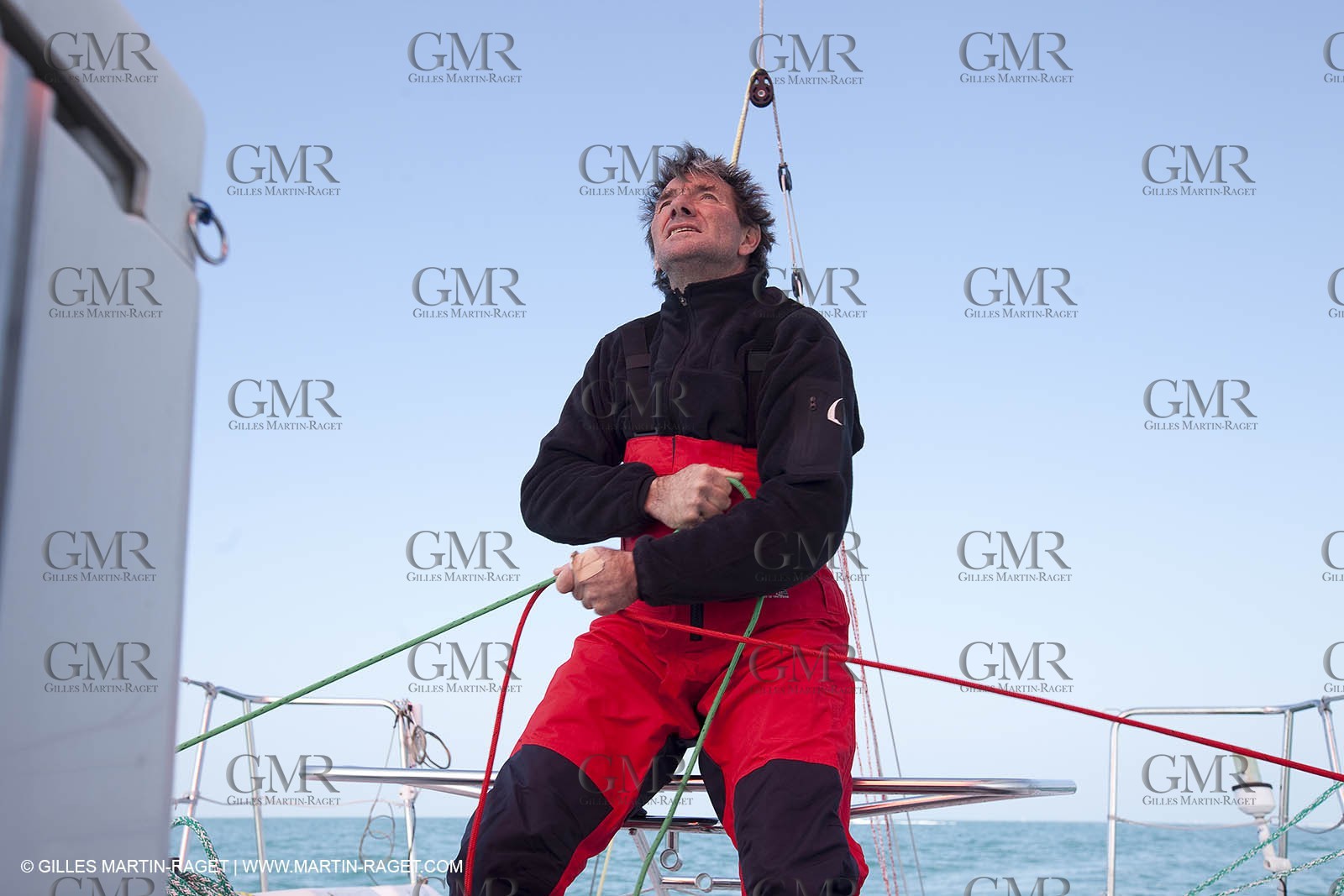 13 03 2010 -  La Grande Motte   Port Camargue (FRA) - Groupe Bel - Kito de Pavant   Sebastien Audigane training for Transat AG2R
