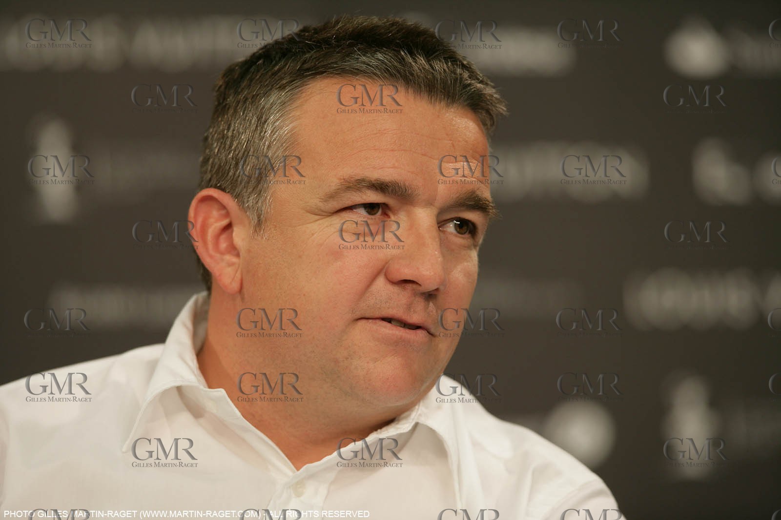 22 04 2007-Valencia (Spain)- 32nd America's Cup - Louis Vuitton Cup - RR1 - Day 7 - ACM Press conference - Michel Bonnefoux