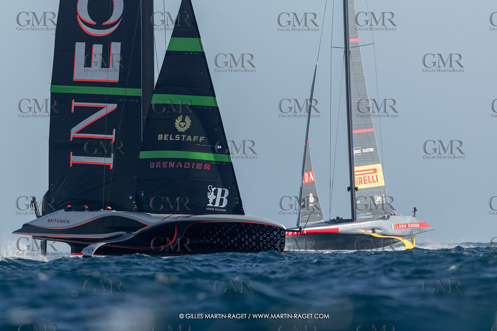 26 09 2024, Barcelona (ESP), 37th America's Cup, Louis Vuitton Cup Final, Race Day 1