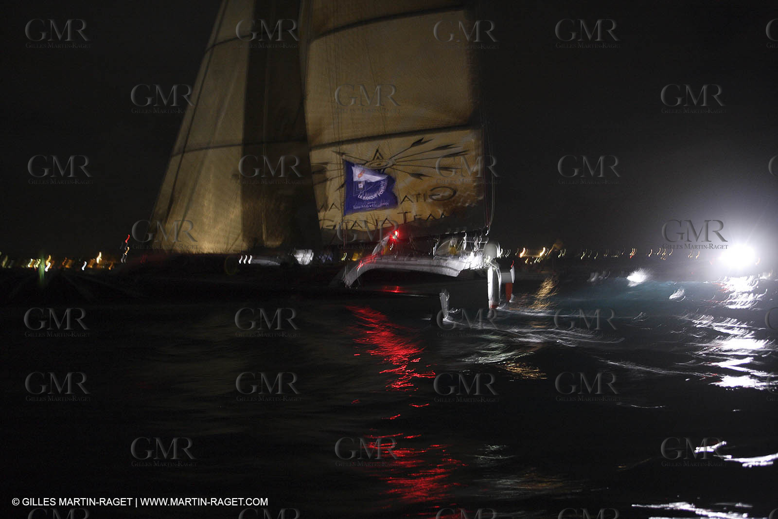 05 11 2006 - Pointe à Pitre Guadelupe (FRA) - Route du Rhum 2006 arrival - overall winner Lionel Lemonchois (Gitana 11)